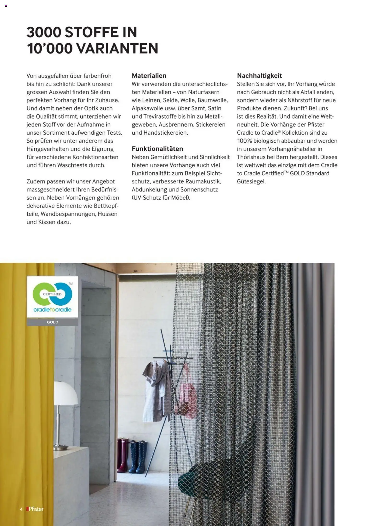 Pfister Aktionen Vose 2018 – gültig ab 12.12.2025 | Seite: 5 | Produkte: Kissen, Vorhang