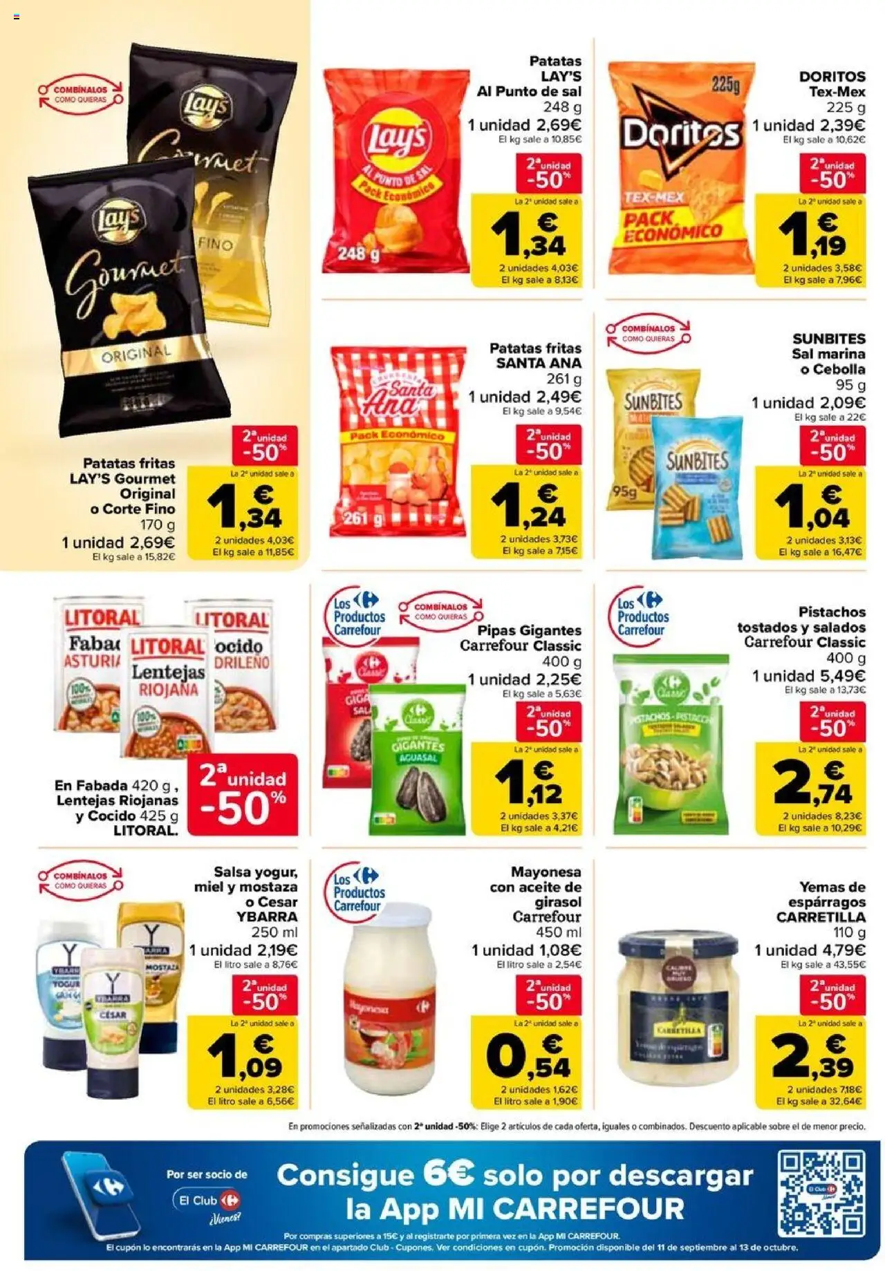 Carrefour folleto │ válido desde el 11.09.2025 | Página: 32 | Productos: Yogur, Aceite, Νερό καρύδας, Οθόνη προβολής