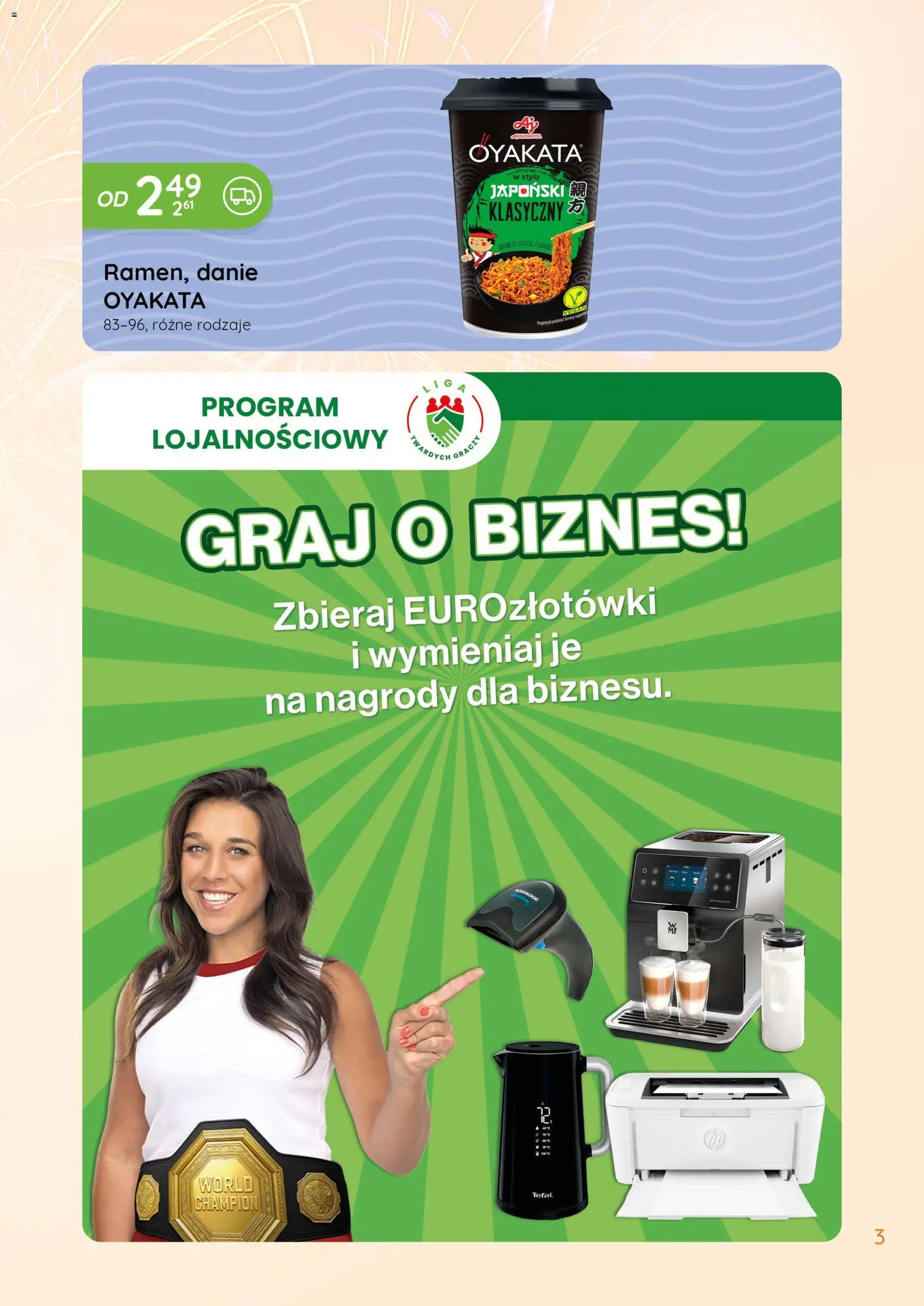 Eurocash Gazetka - Smaki Świata od 08.01.2026 | Strona: 3 | Produkty: Gracz, Tefal