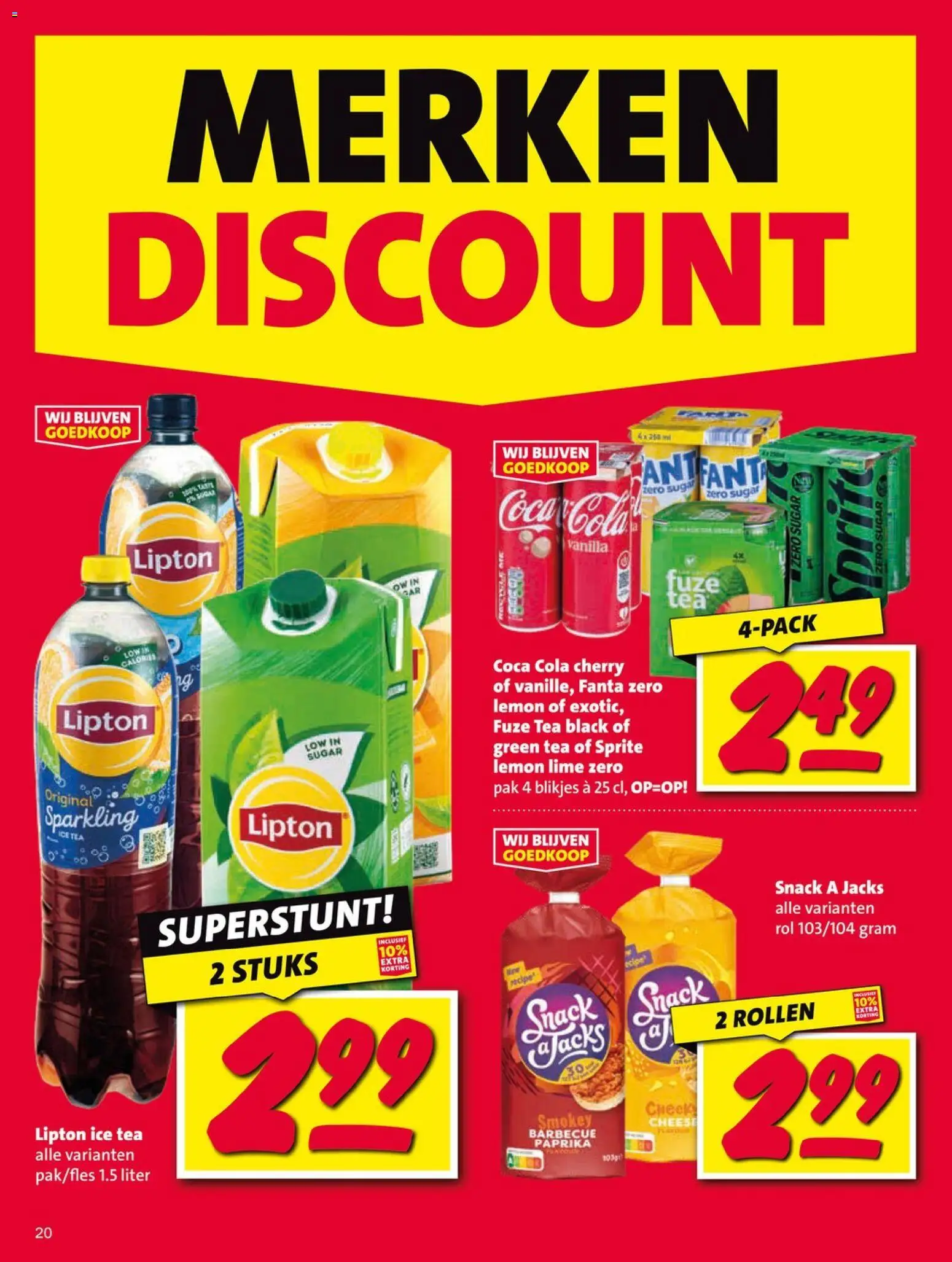 {H1} | Pagina: 20 | Producten: Coca Cola, Fanta, Sprite, Kész piskótalap