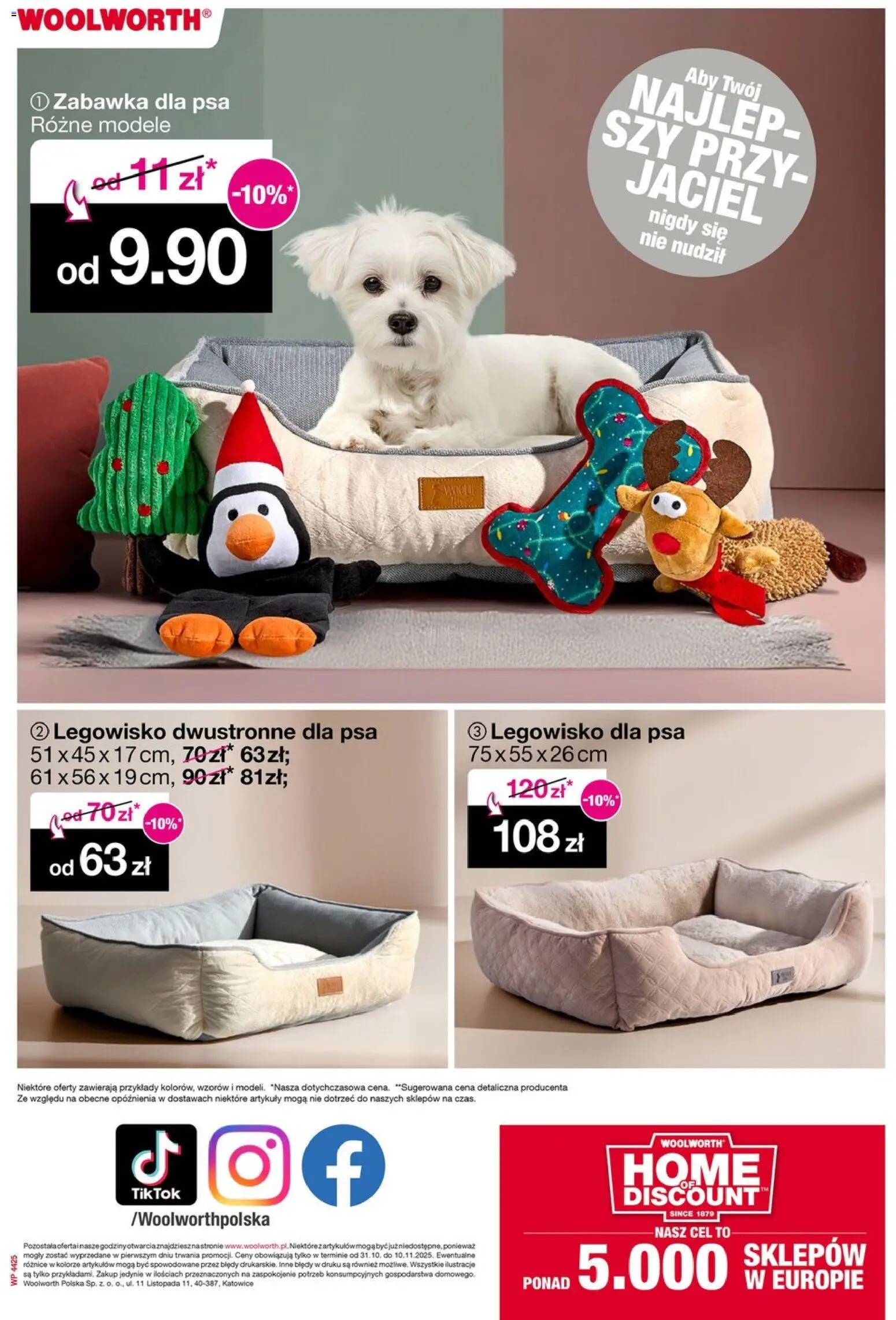 Woolworth Gazetka od 31.10.2025 | Strona: 17 | Produkty: Legowisko dla psa, Zabawka dla psa