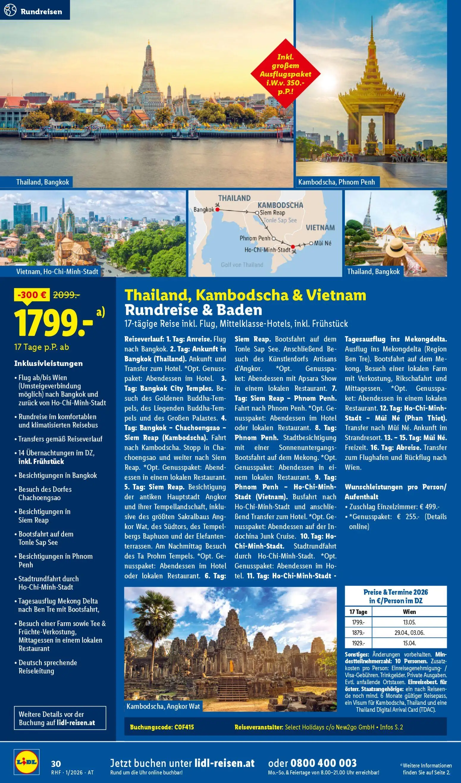 Lidl Jänner Reise - Highlights gültig ab 29.12.2025 | Seite: 30 | Produkte: Uhr, Tee