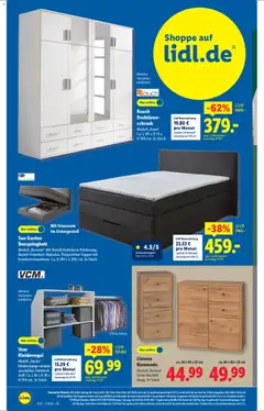 Lidl - Prospekt ab 09.02.2026 gültig | Seite: 10 | Produkte: Kommode, Boxspringbett, Schrank, Telefon