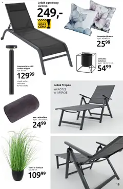Black Red White promocje - Twój ogród taki, jak lubisz od 18.03.2025 | Strona: 18 | Produkty: Lampa solarna, Leżak, Doniczka, Leżak ogrodowy