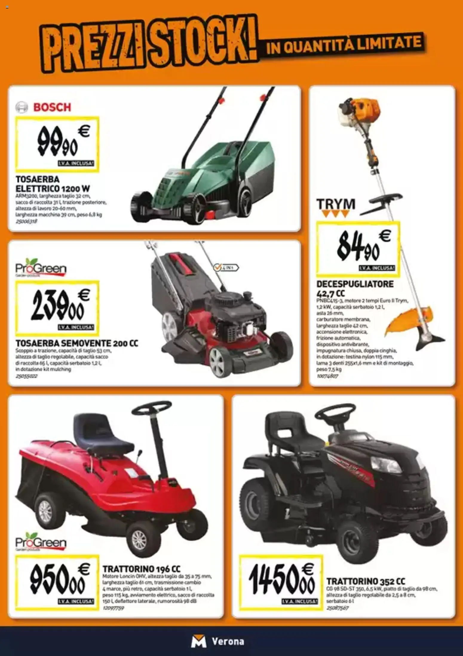 Volantino TECNOMAT del 26.03.2026 | Pagina: 18 | Prodotti: Trattorino, Decespugliatore, Piatto