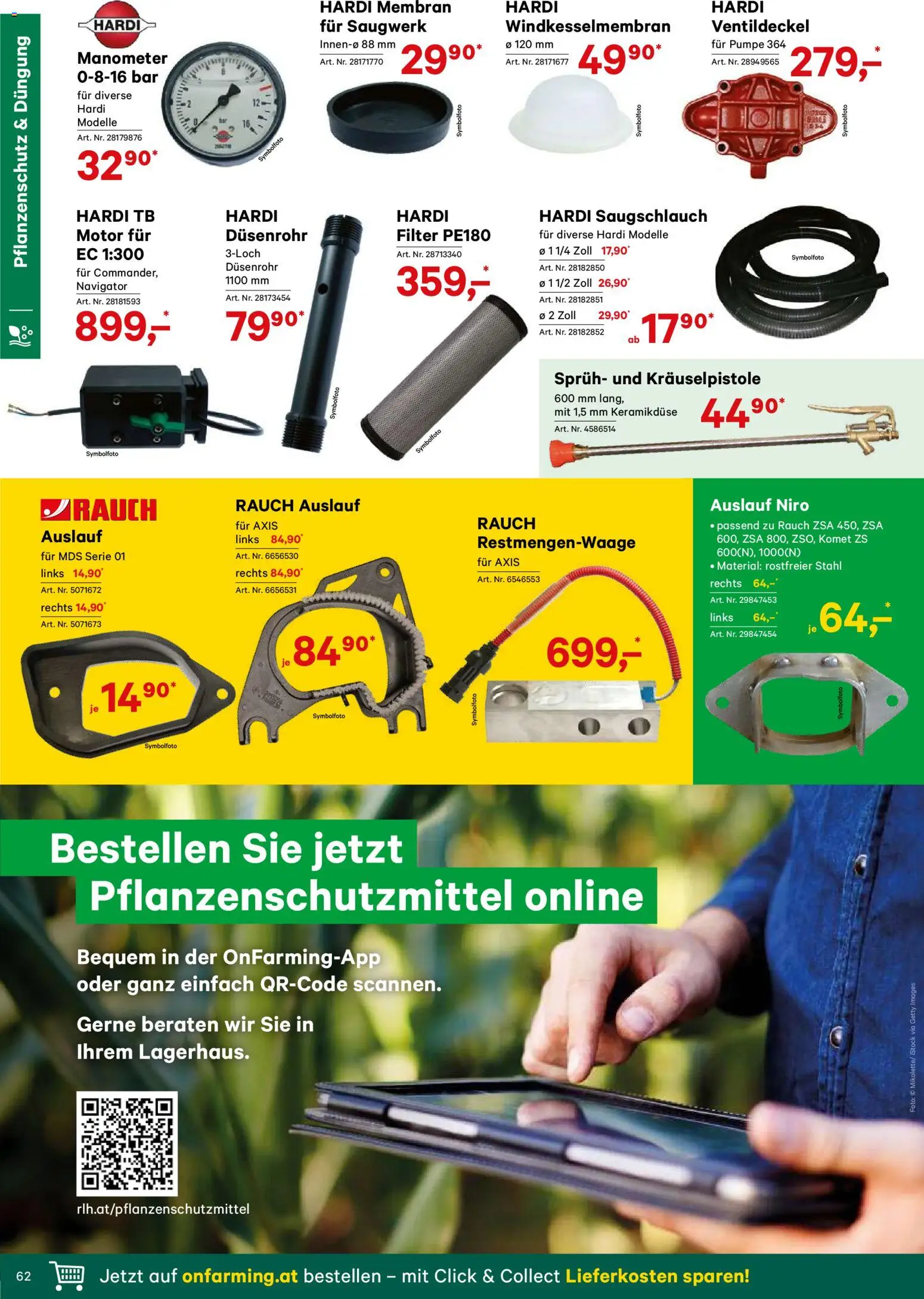 Lagerhaus Verschleißteile & Zubehör gültig ab 01.01.2026 | Seite: 62 | Produkte: Manometer