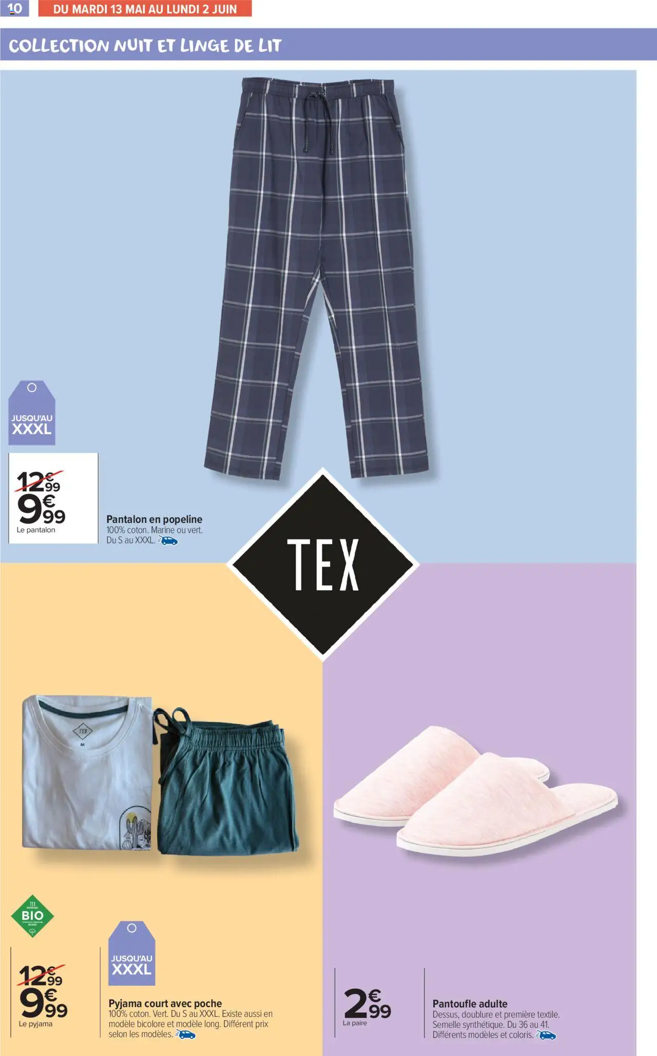  | Page: 10 | Produits: Lit, Pantalon, Pyjama