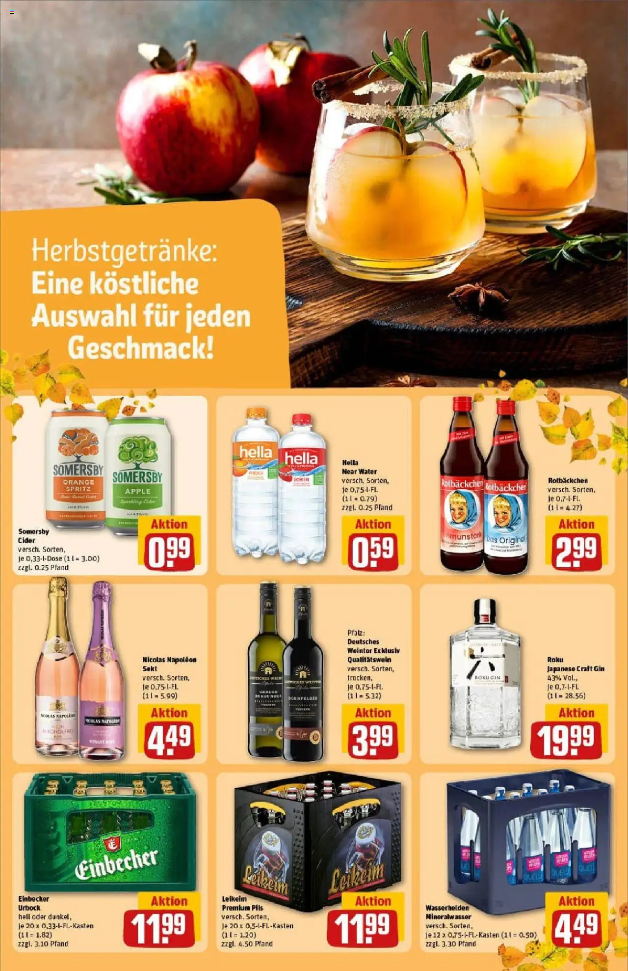 Rewe prospekt Hamburg / Wandsbek	 – gültig ab 06.10.2025 | Seite: 25 | Produkte: Sekt, Pils, Hella, Gin