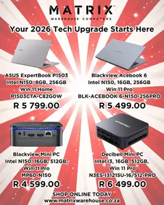 Matrix Warehouse specials catalogue – valid from 05.01.2026