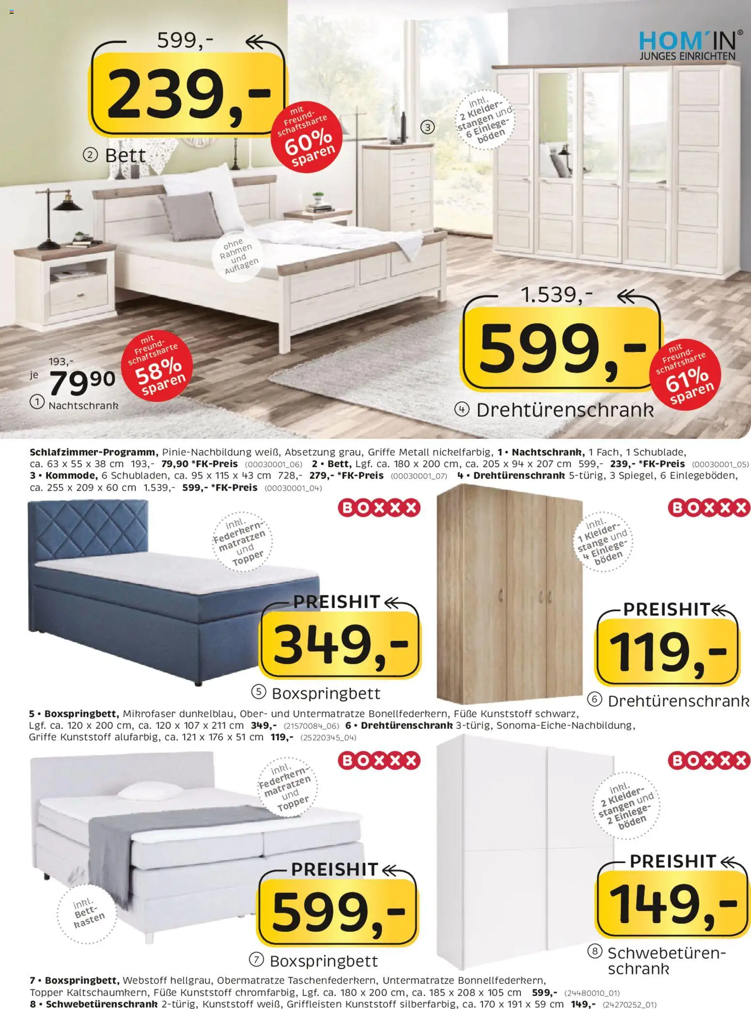 XXXL Lutz Junges Wohnen – gültig ab 01.03.2026 | Seite: 6 | Produkte: Bett, Drehtürenschrank, Topper, Schrank