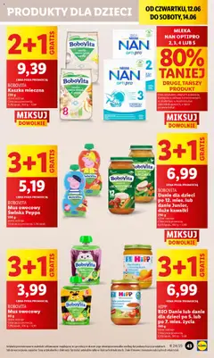 Lidl Gazetka od 12.06.2025 | Strona: 53 | Produkty: Mleko modyfikowane, Mleko, Jabłka, Makaron
