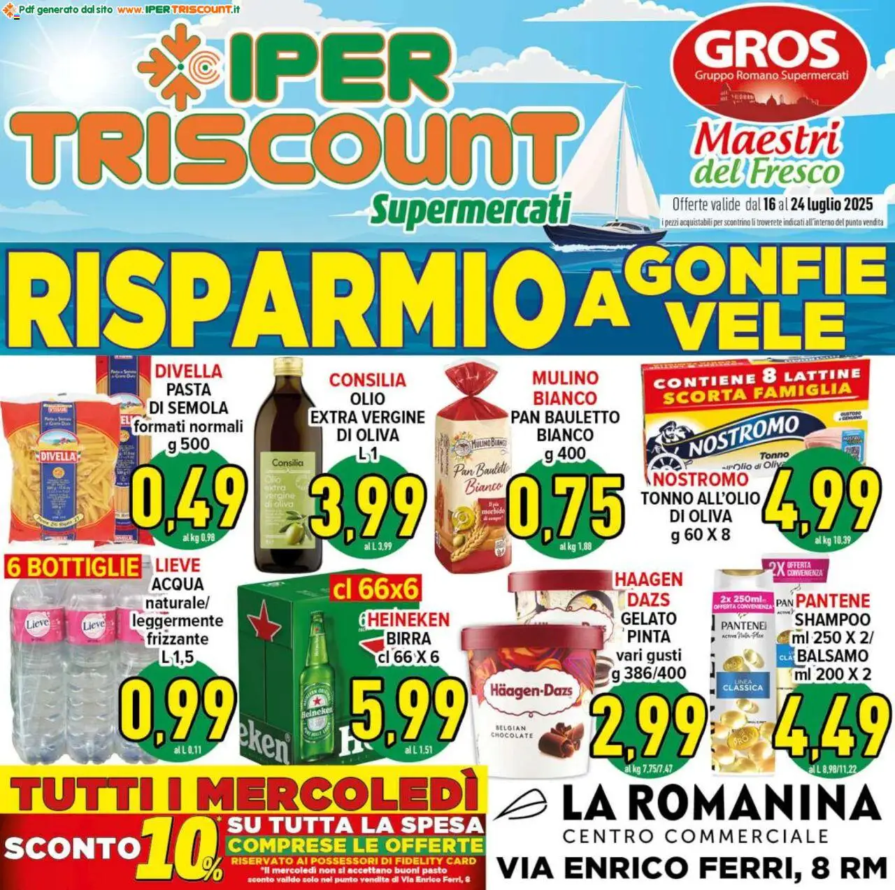 Volantino Ipertriscount del 16.07.2025 | Pagina: 1 | Prodotti: Balsamo, Pasta, Tonno, Heineken