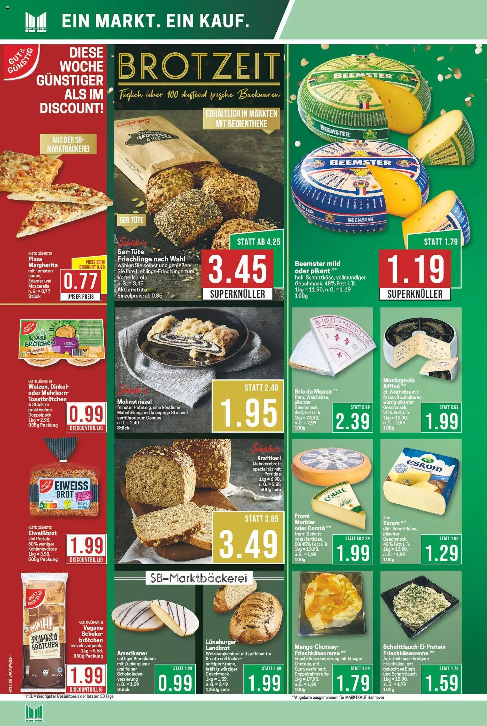 Marktkauf Prospekt 	 – gültig ab 16.03.2026 | Seite: 8 | Produkte: Mozzarella, Tomaten, Edamer, Pizza