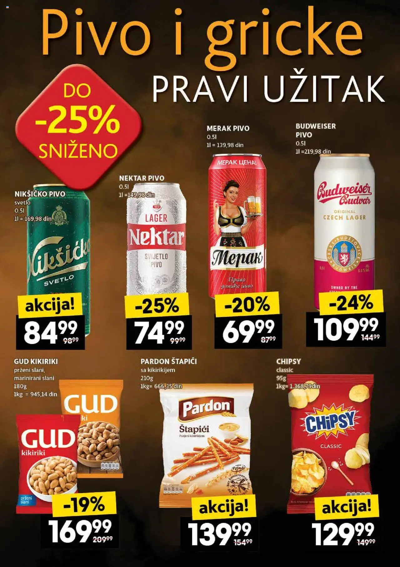 Roda katalog - važi od 07.08.2025 | Strana: 37 | Proizvode: Budweiser, Nektar, Kikiriki, Pivo