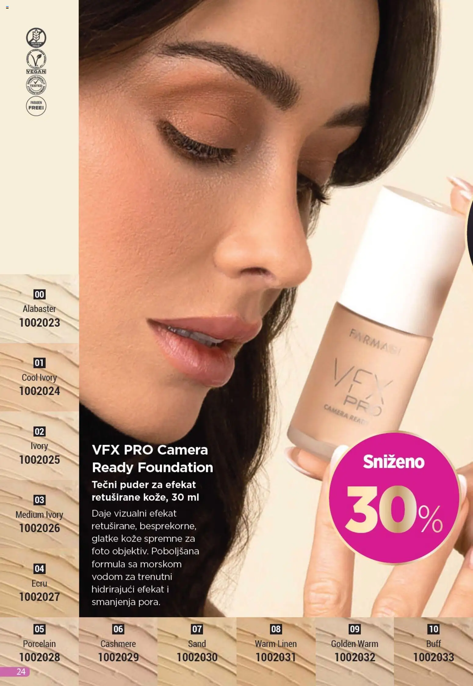 Farmasi katalog - važi od 01.11.2025 | Strana: 24 | Proizvode: Tečni puder, Puder