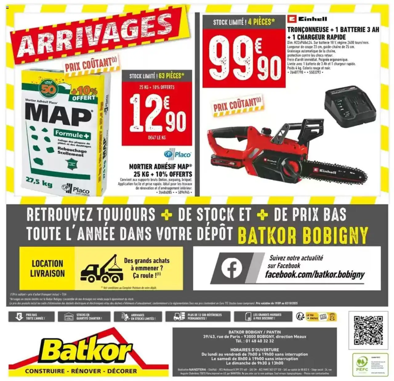  | Page: 4 | Produits: Tronçonneuse, Plâtre, Prise, Batterie