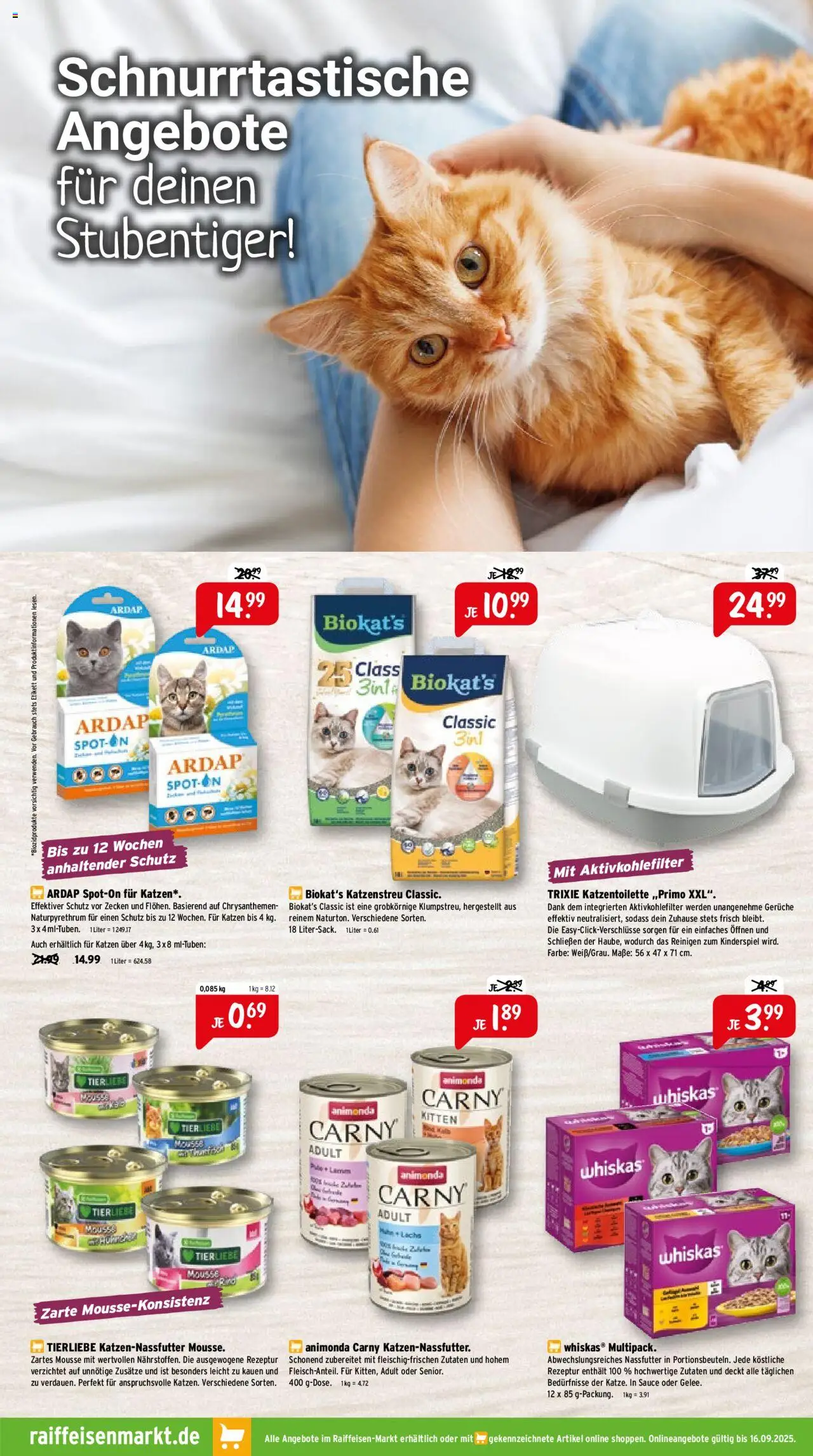 Raiffeisen Markt Prospekt 	 - gültig ab dem 01.09.2025 | Seite: 7 | Produkte: Whiskas