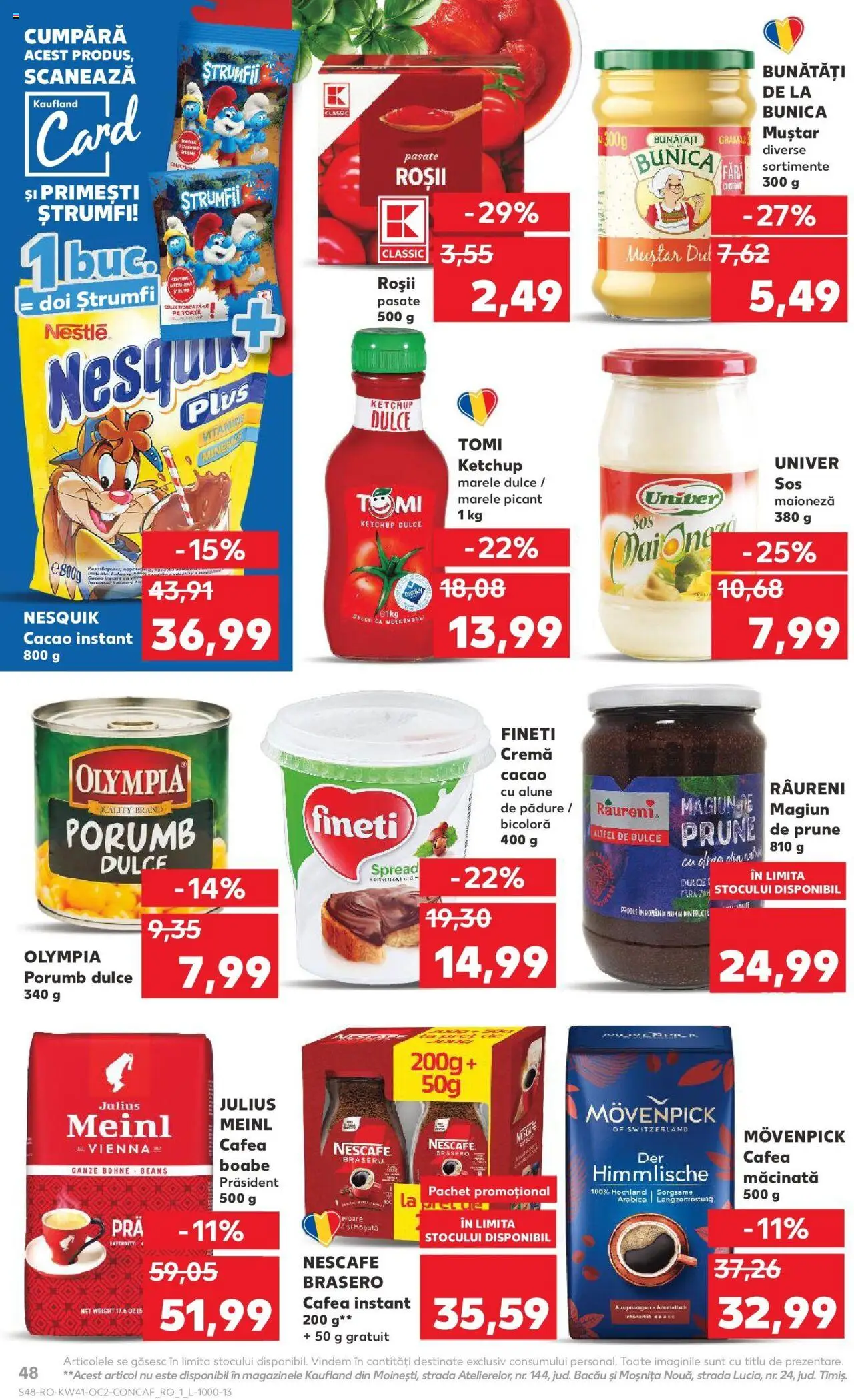 Noul catalog Kaufland – valabil de la 08.10.2025 | Pagină: 48 | Produse: Alune, Cremă, Prune, Muștar