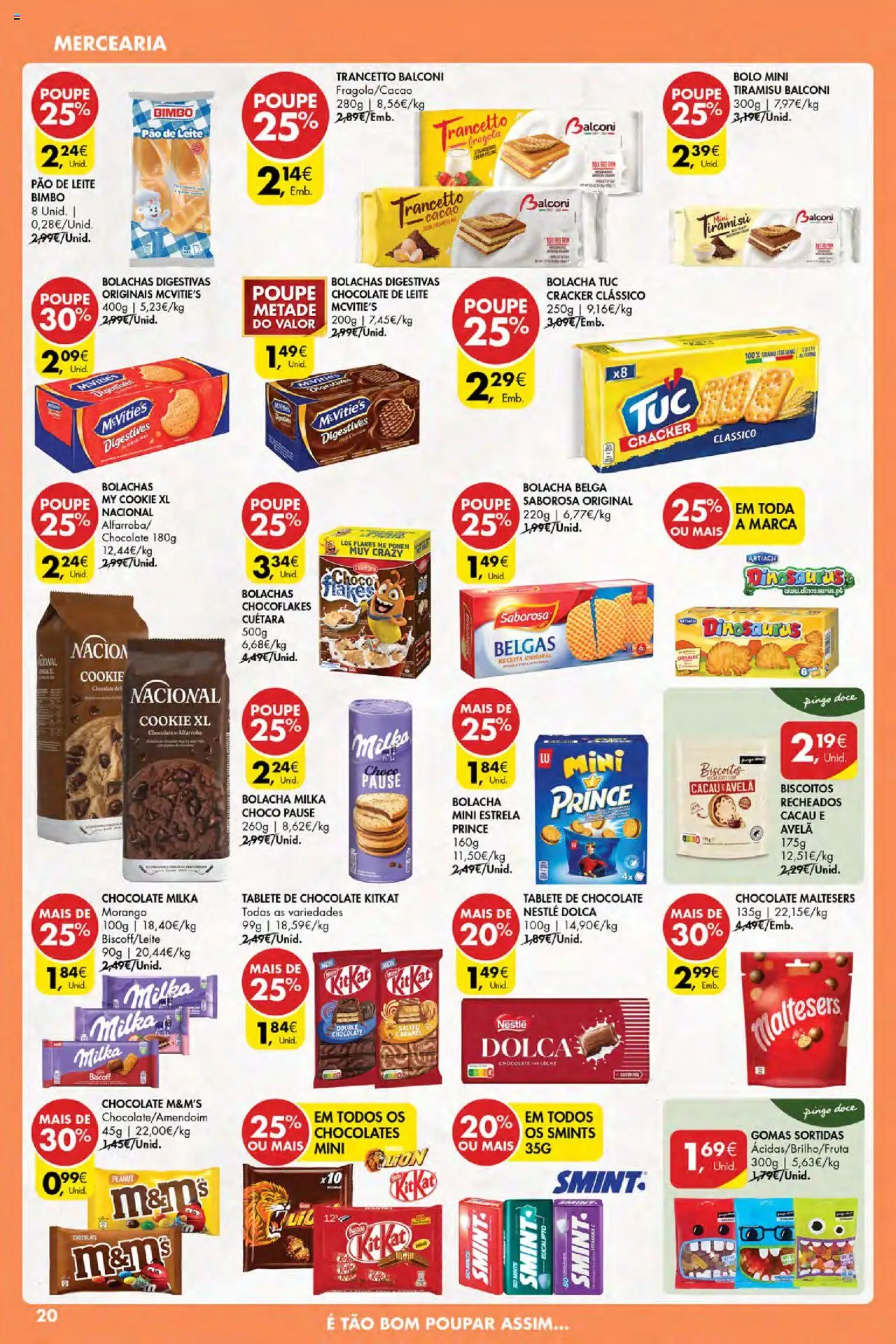 Pingo Doce Poupe Esta Semana Açores │ válido de 11.09.2025 | Página: 20 | Produtos: Bolo, Leite, Nestlé, Gomas