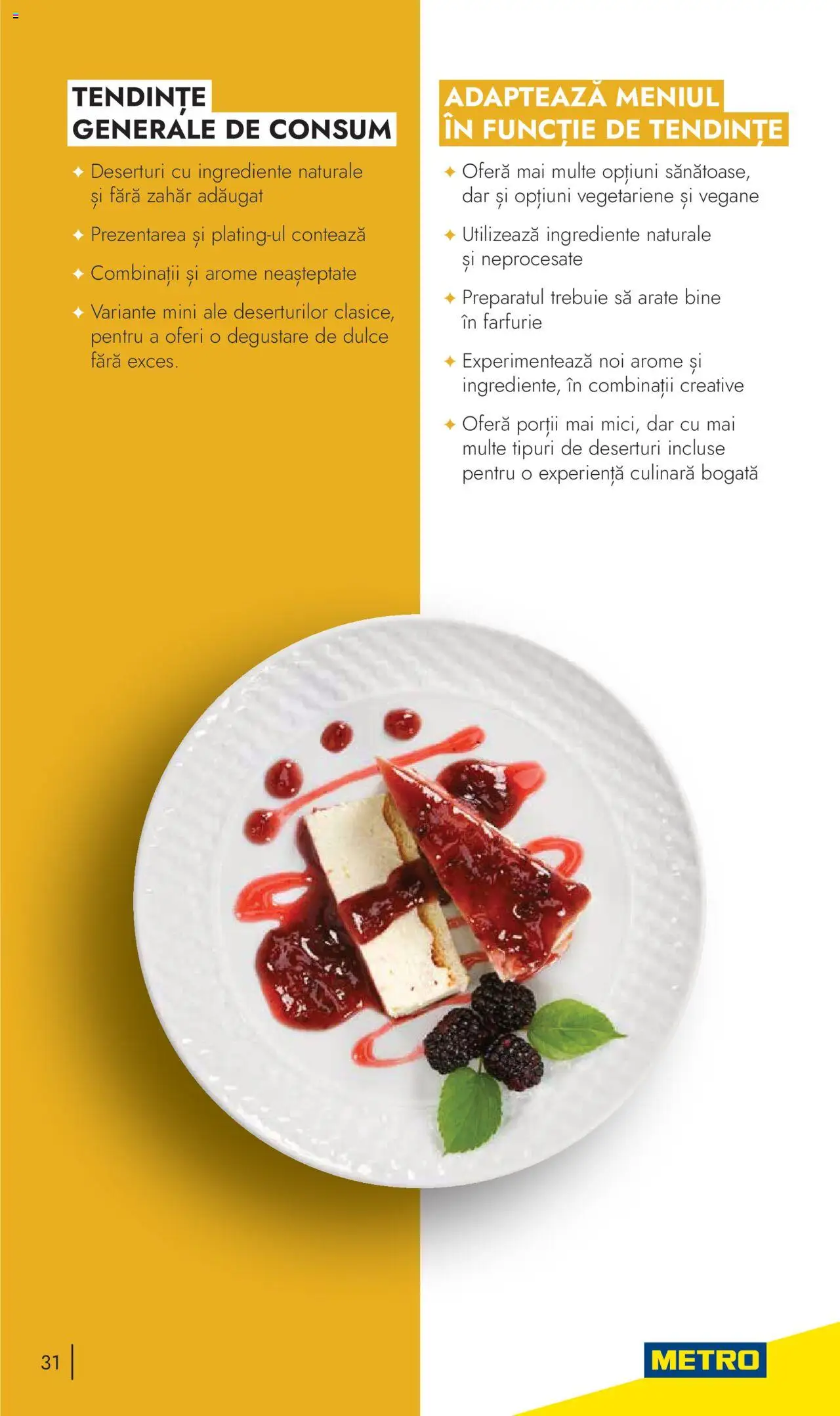 Metro catalog - Tendinte si Recomandari – valabil de la 24.10.2023 | Pagină: 31 | Produse: Farfurie, Zahăr