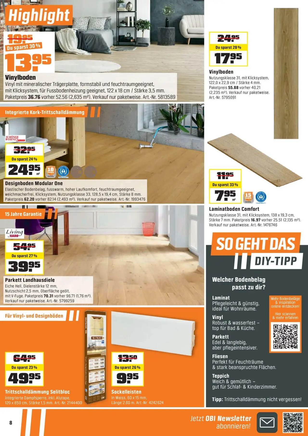 OBI Aktionen – gültig ab 15.09.2025 | Seite: 8 | Produkte: Bad, Teppich, Top