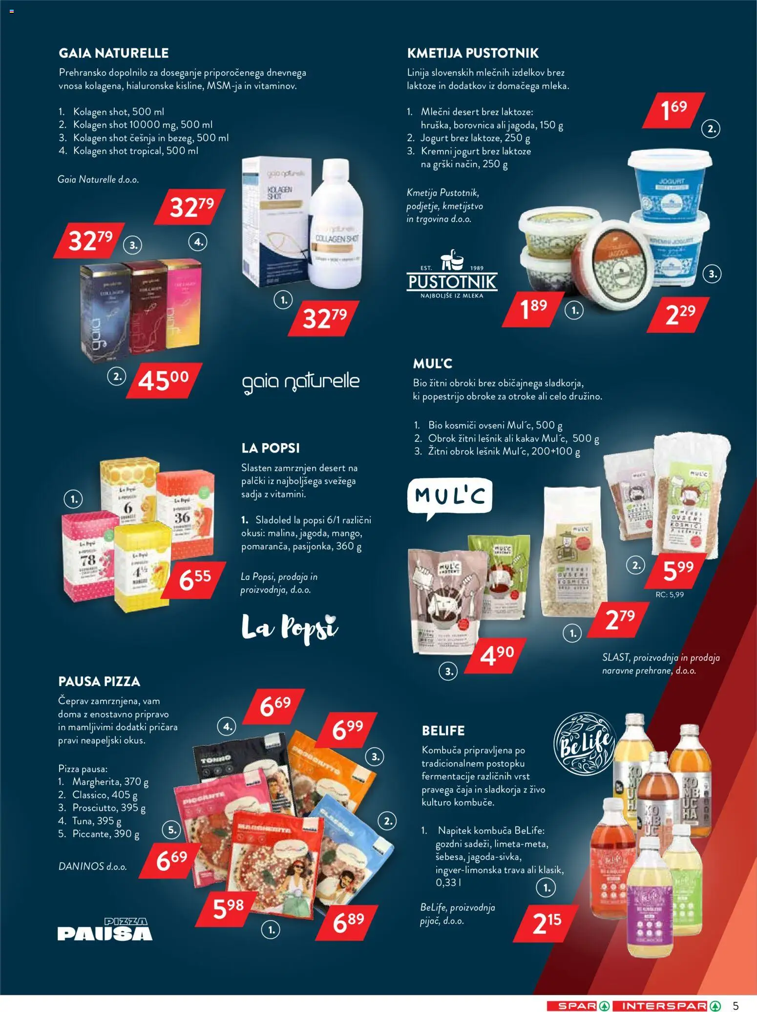 Novi Spar katalog ponudbe – veljaven od 08.04.2026 | Stran: 5 | Izdelki: Kakav, Kosmici, Sladoled, Mango