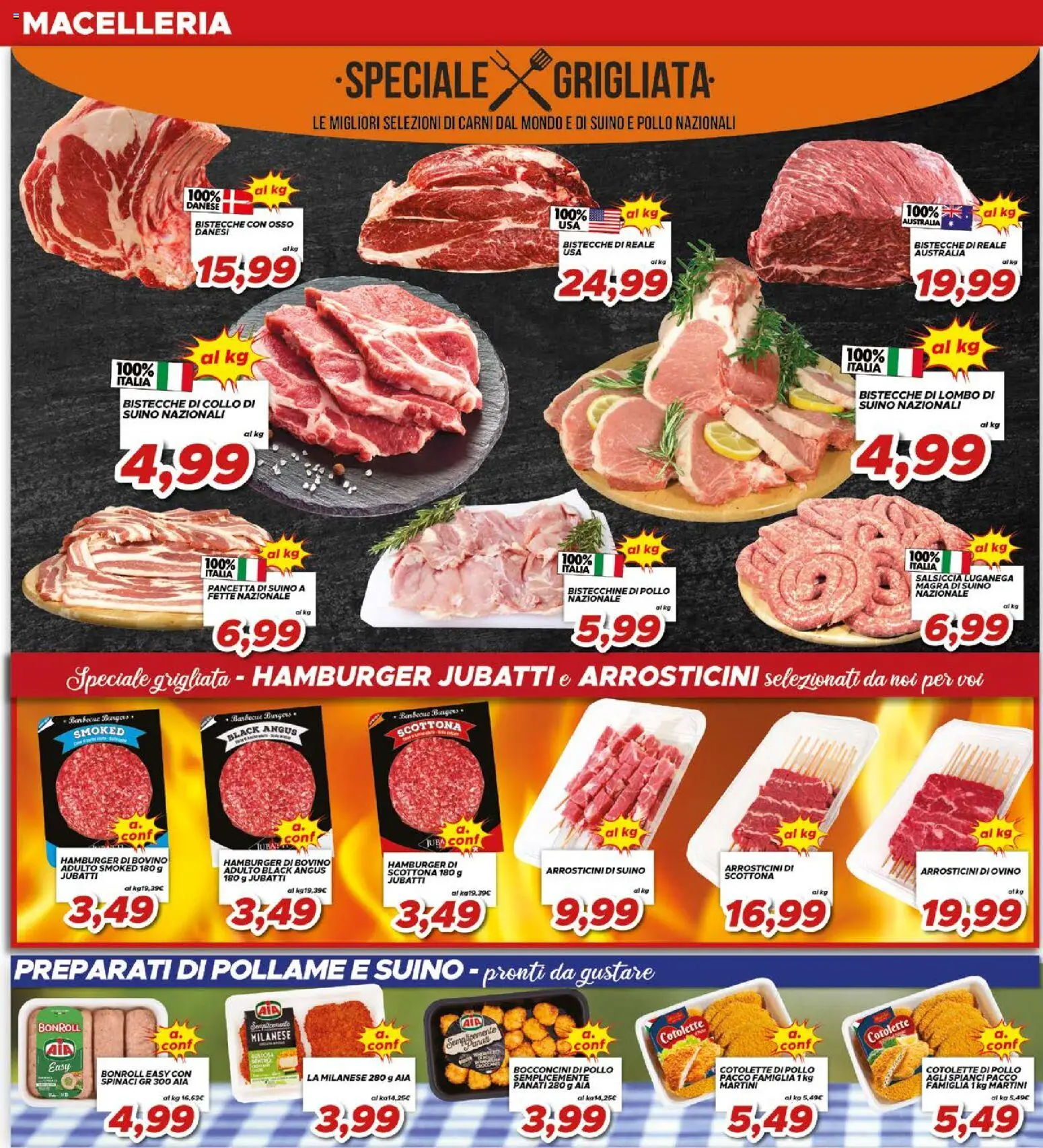 Volantino Ma Supermercati del 29.04.2026 | Pagina: 10 | Prodotti: Bovino, Pancetta, Suino, Barbecue