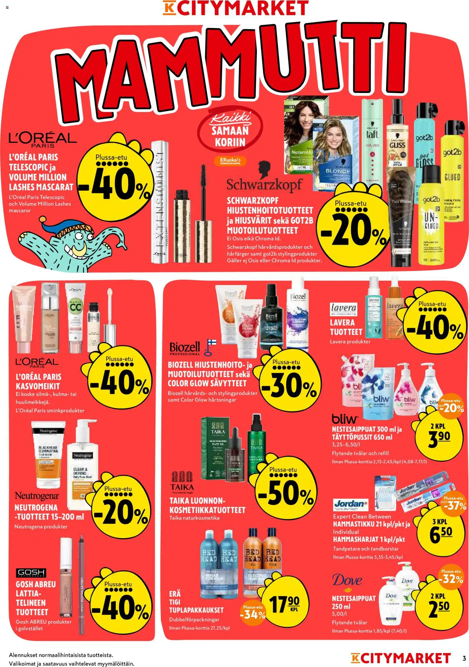 K-Citymarket tarjoukset – voimassa 19.03.2026 alkaen | Sivu: 3