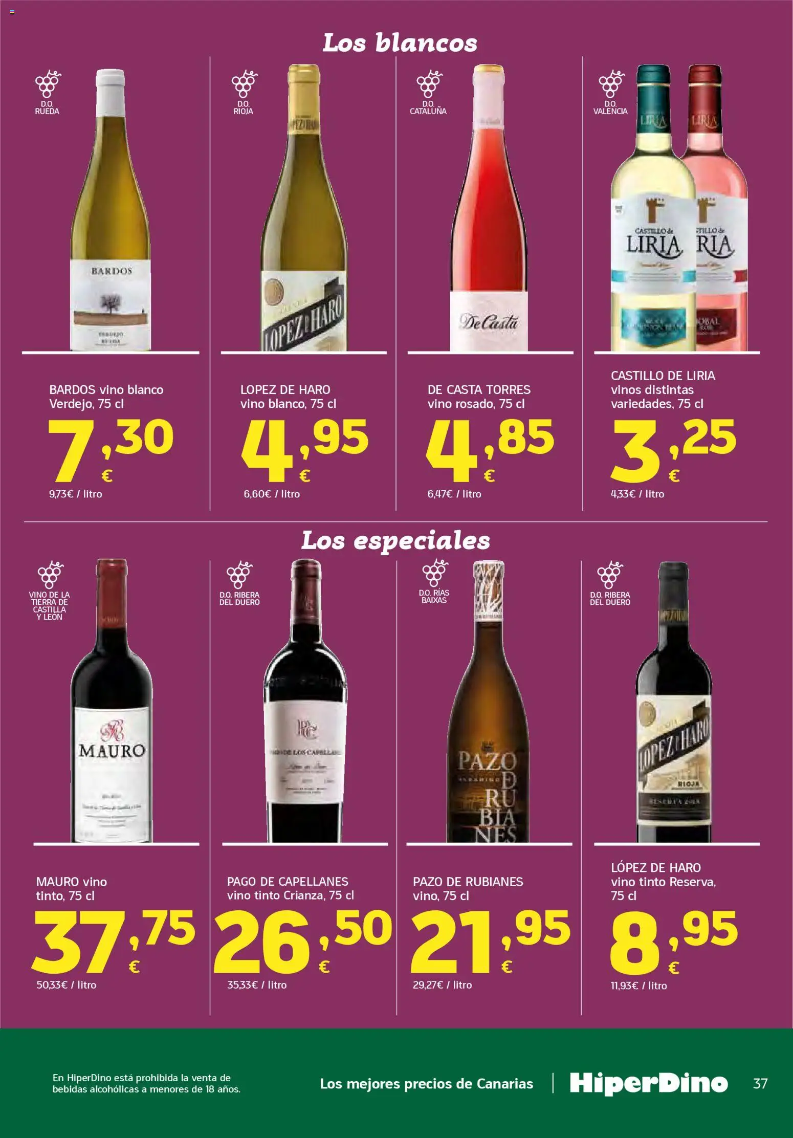 HiperDino folleto │ válido desde el 23.04.2026 | Página: 37 | Productos: Vino