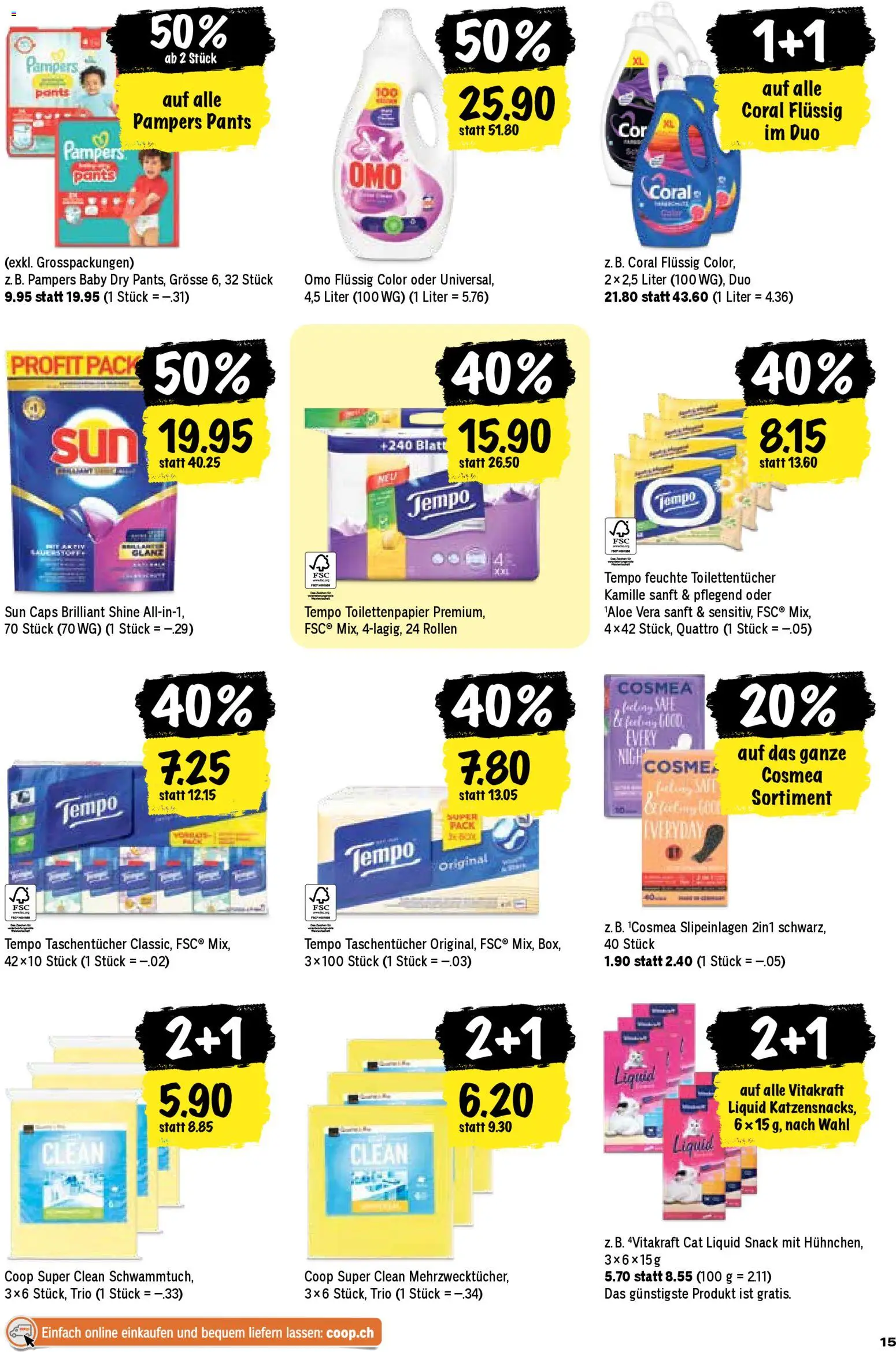 Coop Aktionen – gültig ab 29.12.2025 | Seite: 15 | Produkte: Box, Pampers, Toilettenpapier