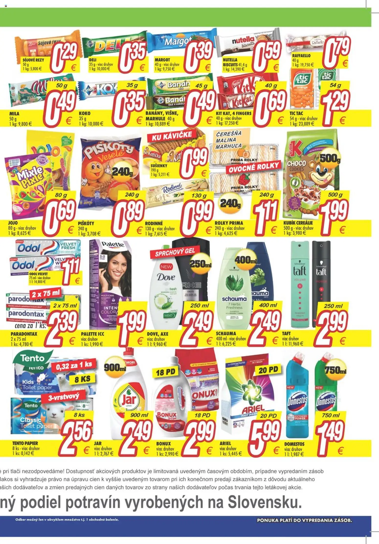 Nové Makos akcie – leták je platný od 24.11.2025 | Strana: 4 | Produkty: Sprchový gél, Cereálie, Ariel, Marhule