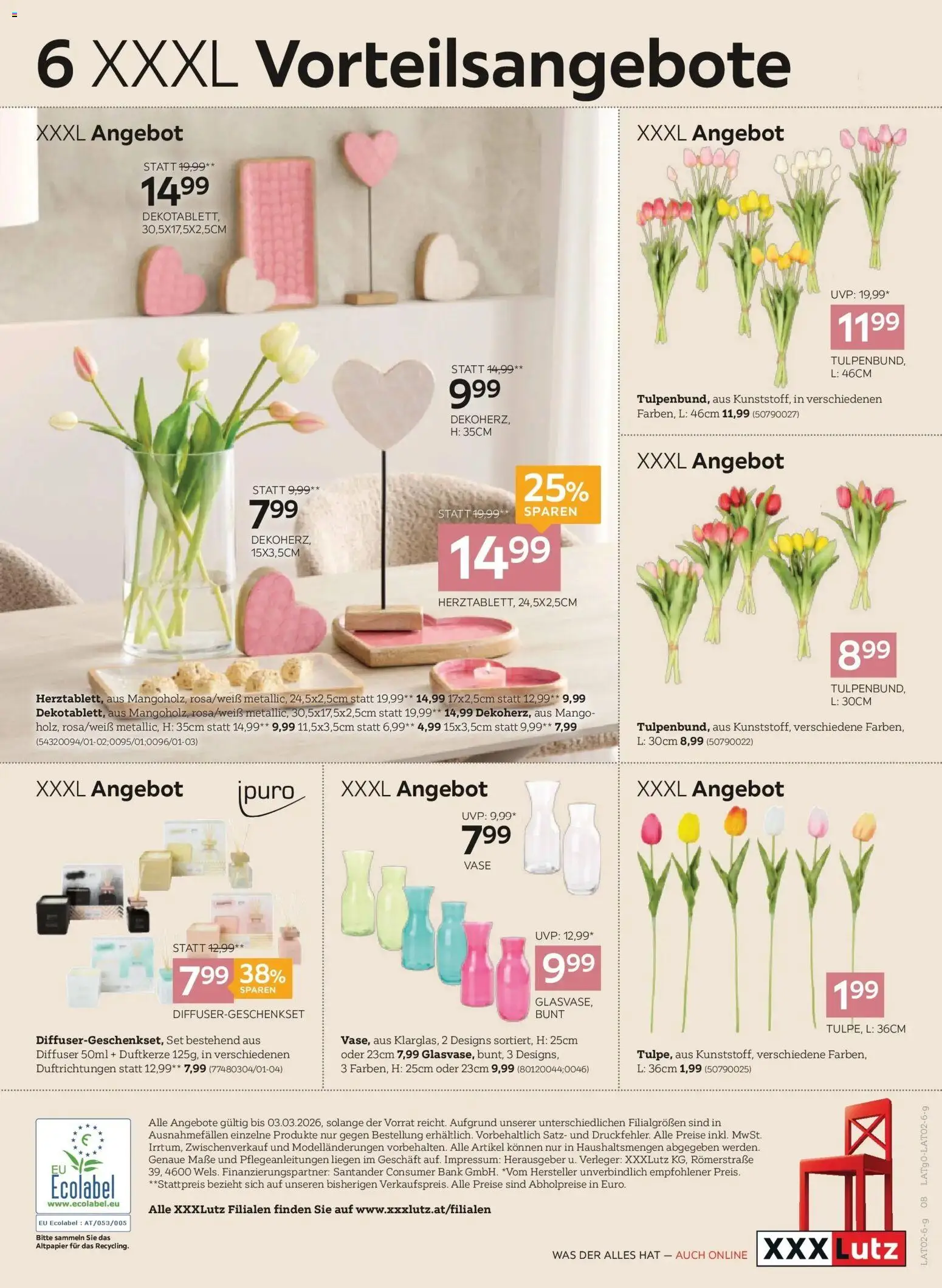 XXXLutz Frühlingstrends gültig ab 19.02.2026 | Seite: 8 | Produkte: Mango, Vase