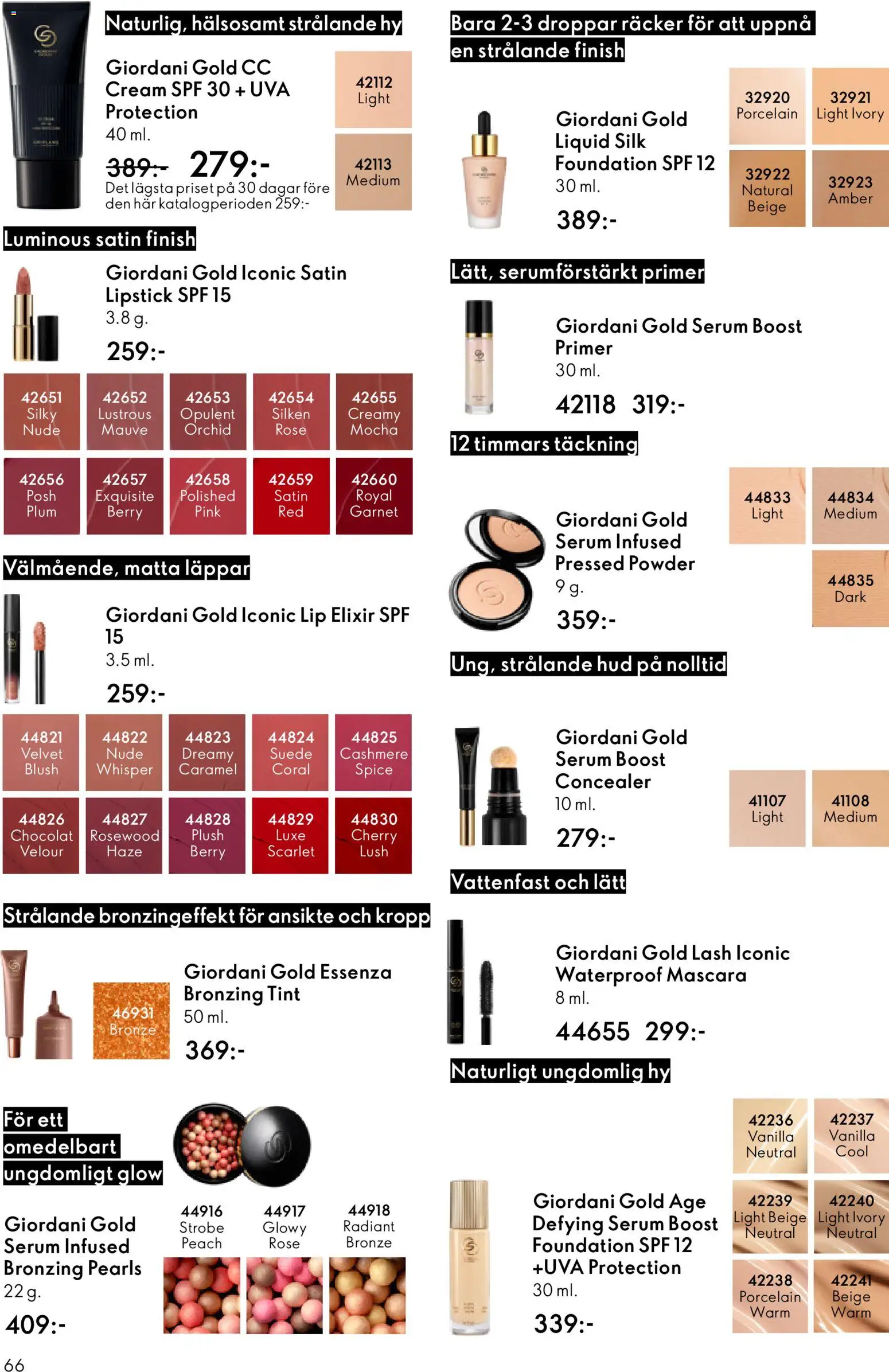Oriflame reklamblad aktuell från 28.01.2026 | Sida: 66 | Produkter: Concealer, Foundation, Serum, Primer