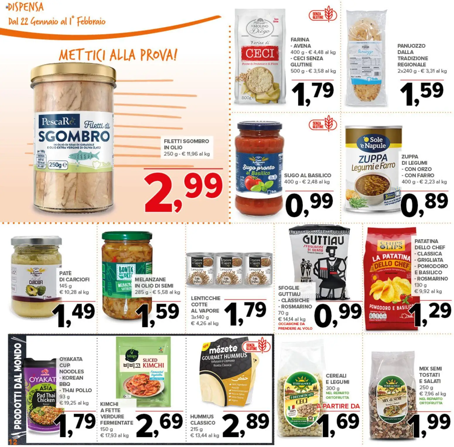 Volantino Todis del 22.01.2026 | Pagina: 12 | Prodotti: Legumi, Rosmarino, Pollo, Olio