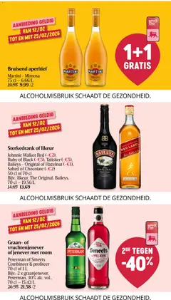 Baileys - Original of Hazelnut, Sterkedrank of likeur, 50 cl of 70 cl - Voorbeeld van een folder van Delhaize, geldig van 12.02.2026 | Pagina: 38