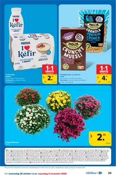 Carrefour - Hypermarkten Promoties  - Voorbeeld van een folder van Carrefour, geldig van 29.10.2025 | Pagina: 39 | Producten: Fles, Muesli, Pot, Chocolade