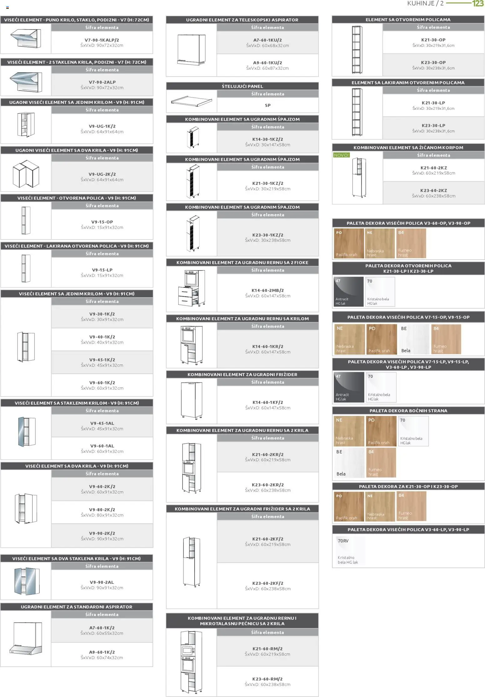 Jela katalog - važi od 17.11.2025 | Strana: 123 | Proizvode: Polica, Orah, Frižider, Aspirator