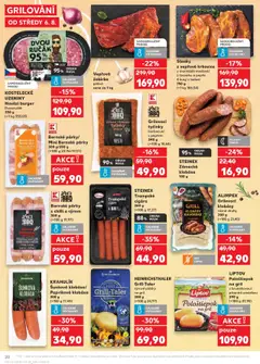 Kaufland leták - Brno od 06.08.2025 | Strana: 20 | Produkty: Klobása, Uzeniny, Hovězí burger, Potraviny