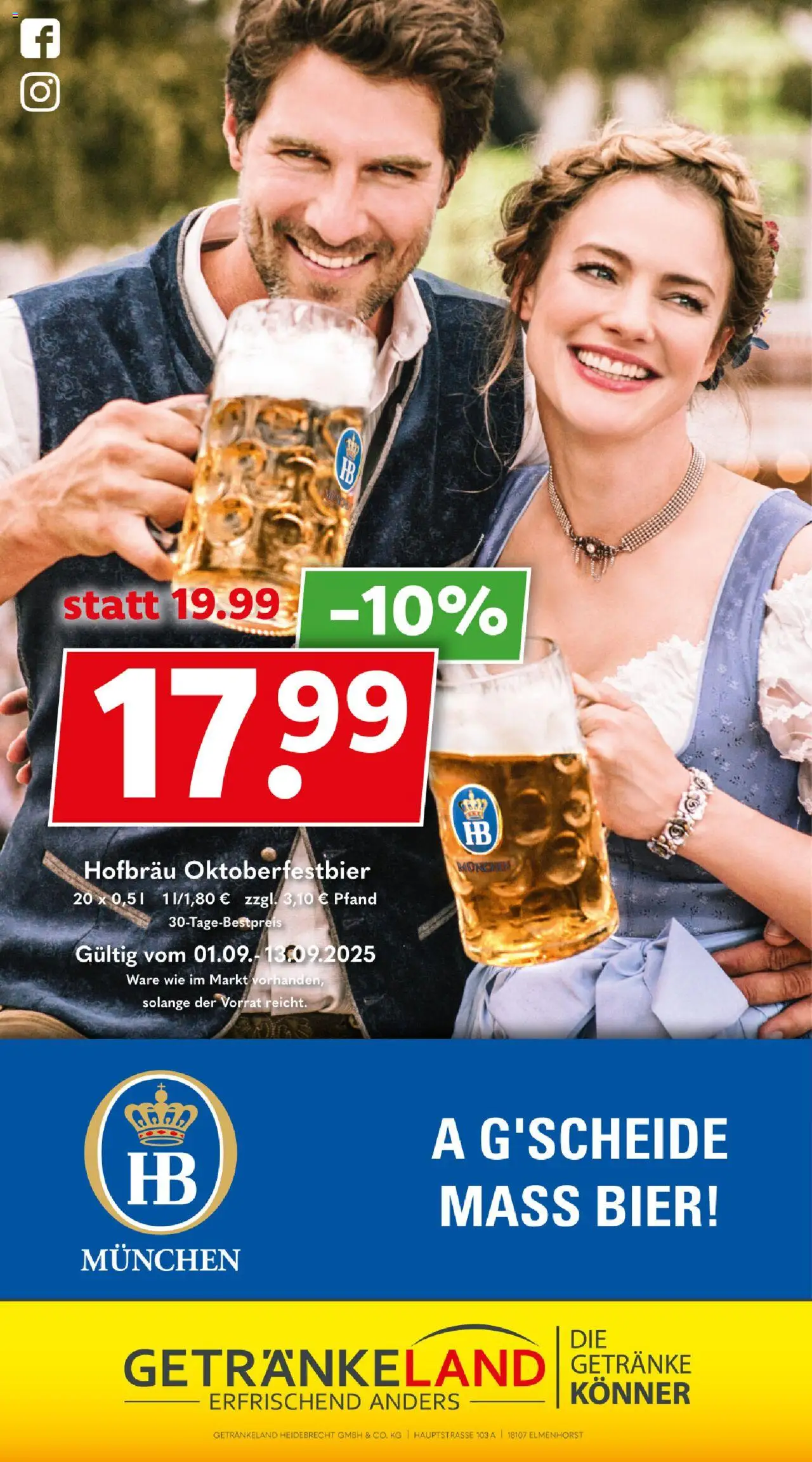 Getränkeland Prospekt 	 - gültig ab dem 01.09.2025 | Seite: 10 | Produkte: Bier