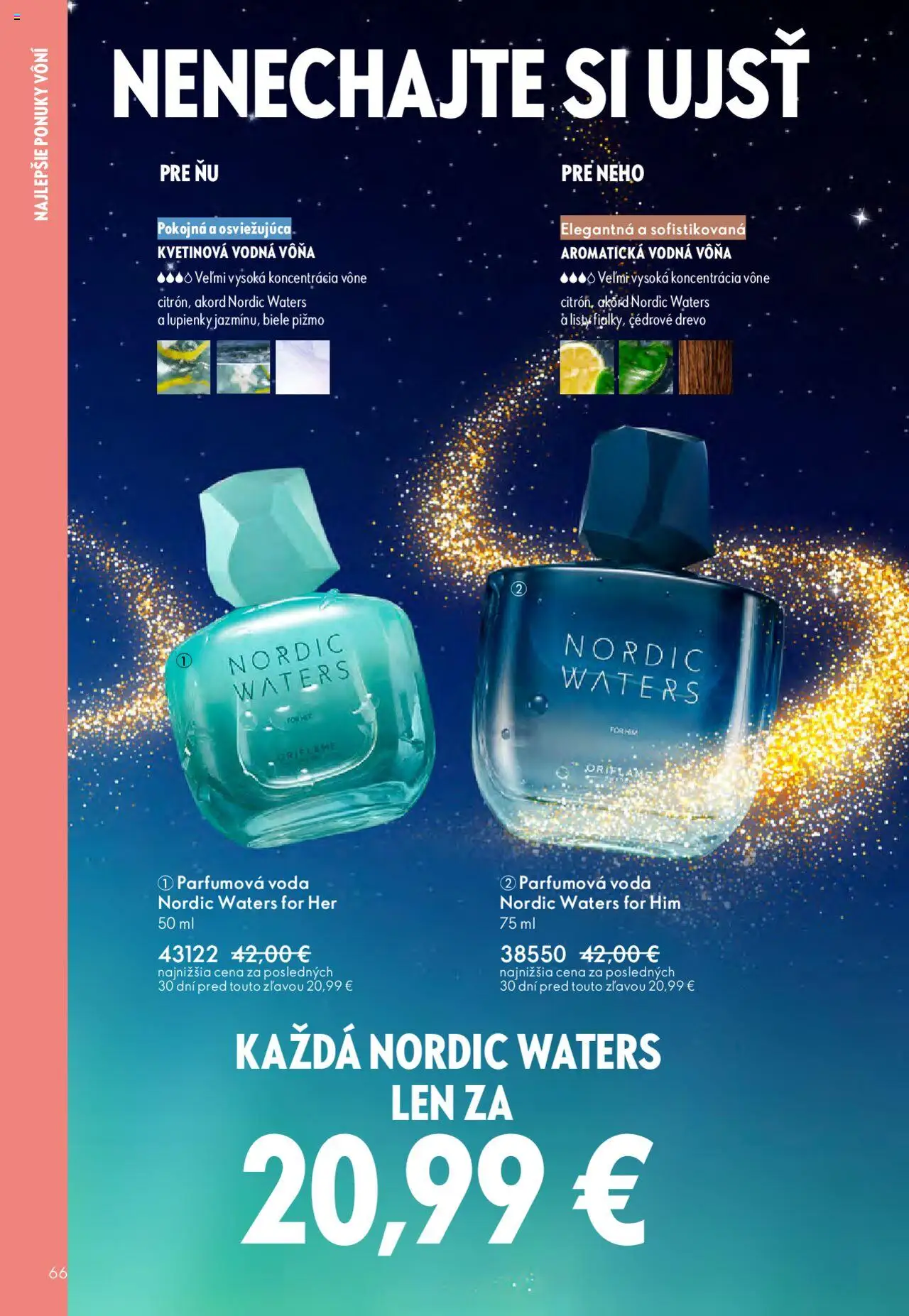 Nové Oriflame akcie – leták je platný od 12.11.2025 | Strana: 66 | Produkty: Voda