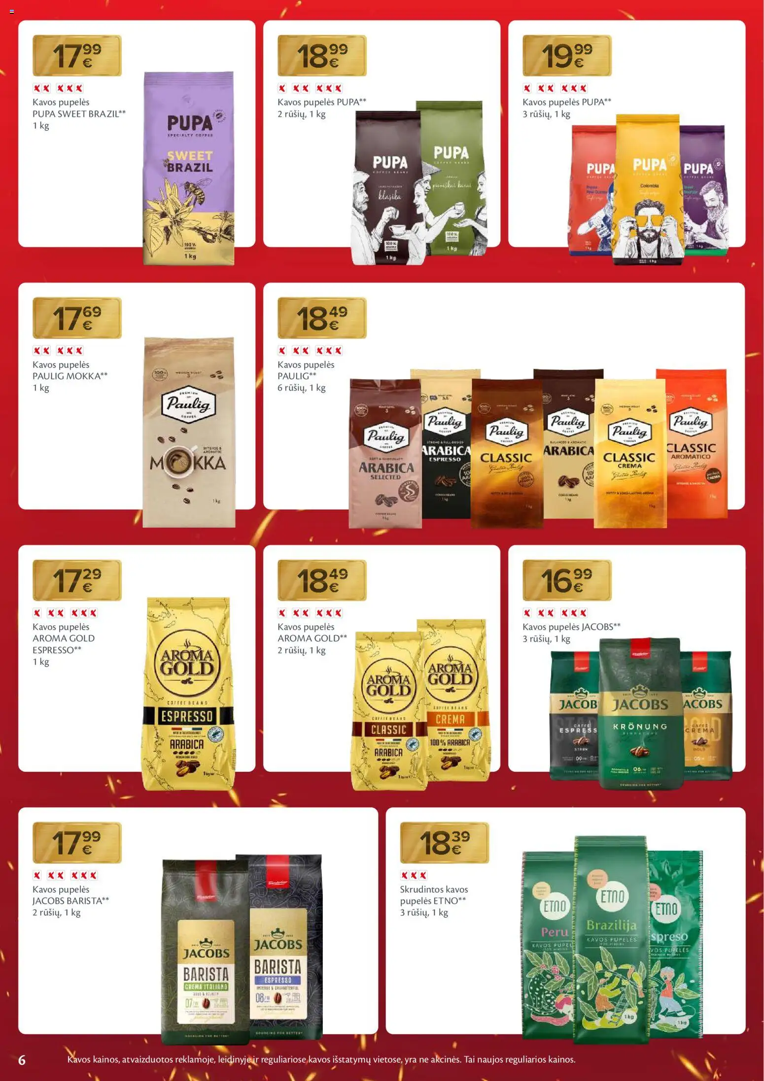 MAXIMA akcijos nuo 20.01.2026 | Puslapis: 6 | Prekių: Pupelės, Kavos pupelės
