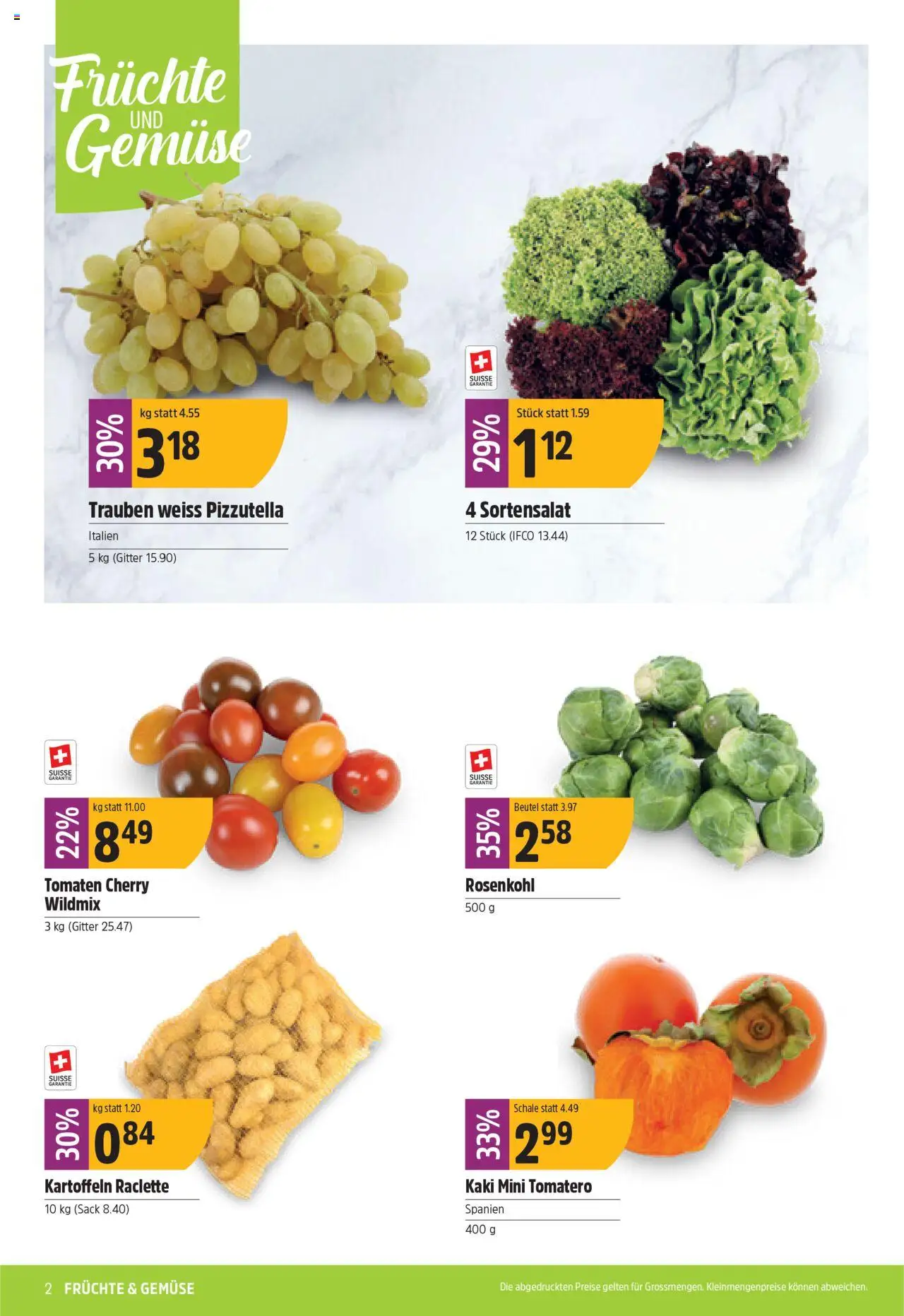 TopCC Aktionen – gültig ab 15.09.2025 | Seite: 2 | Produkte: Tomaten, Kaki, Kartoffeln, Früchte