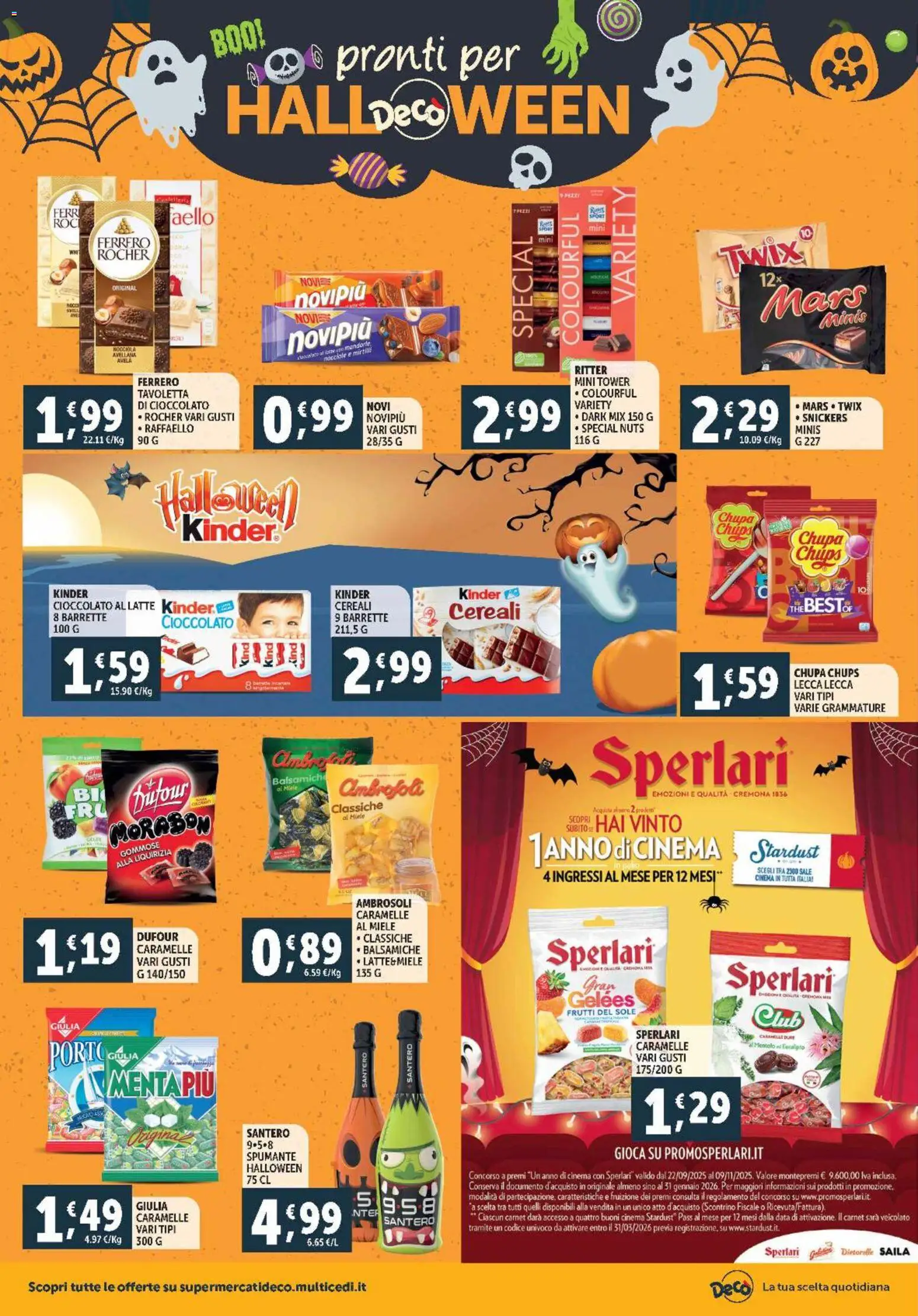 Volantino Decò del 28.10.2025 | Pagina: 10 | Prodotti: Cioccolato, Latte, Spumante, Miele