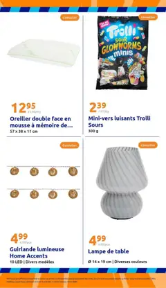  | Page: 38 | Produits: Guirlande lumineuse, Mousse, Oreiller, Lampe
