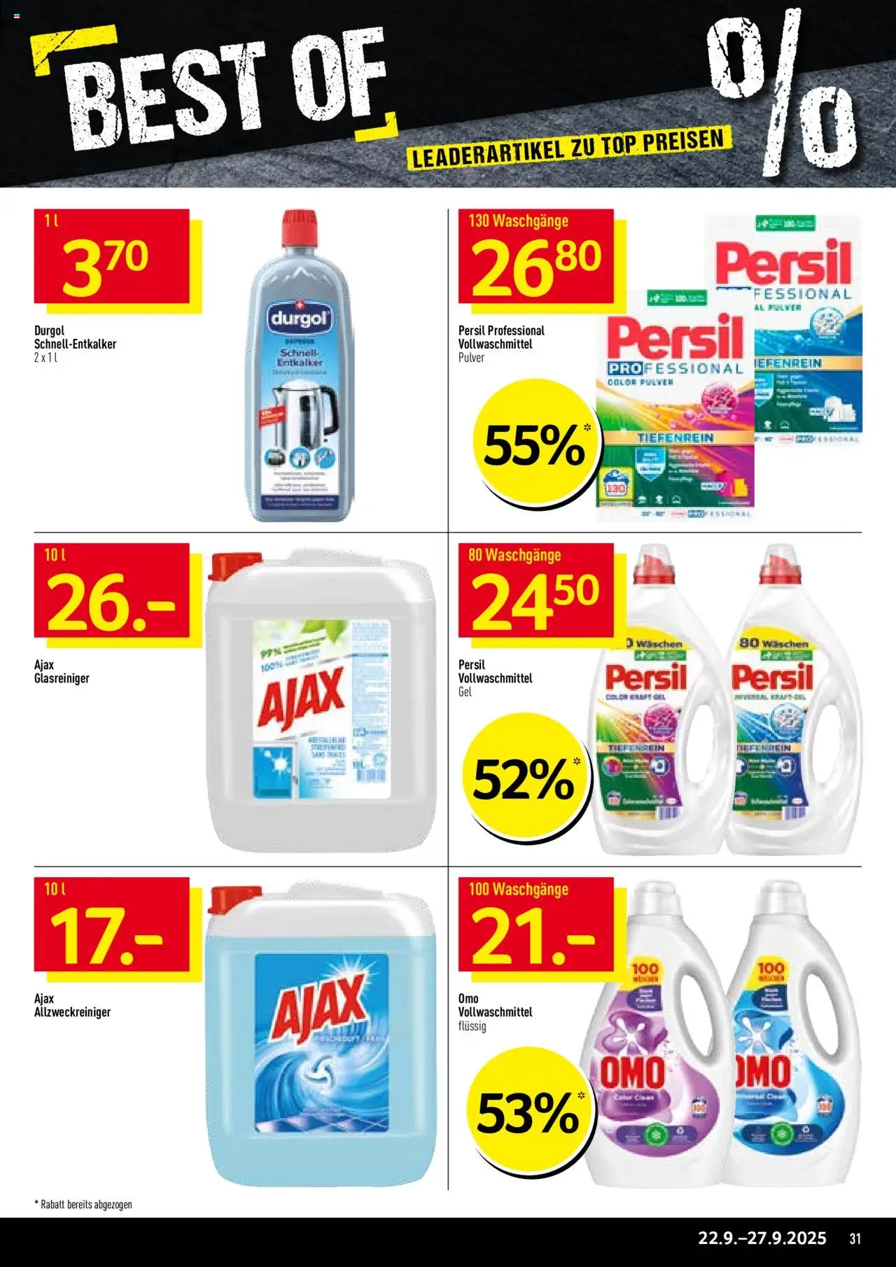Prodega Aktionen – gültig ab 22.09.2025 | Seite: 31 | Produkte: Pulver, Top