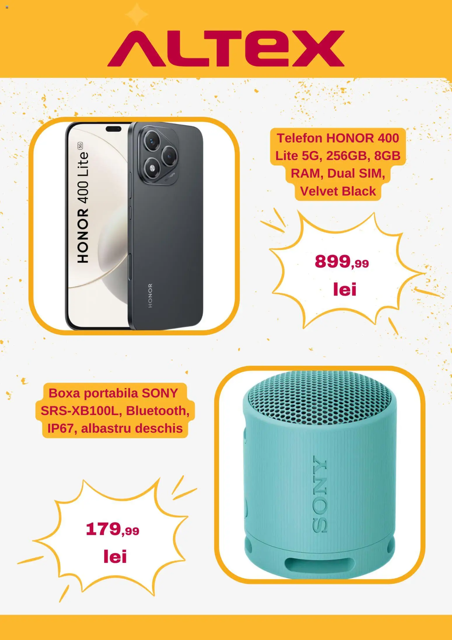 Noul catalog Altex – valabil de la 19.03.2026 | Pagină: 2 | Produse: Telefon, Boxă portabilă