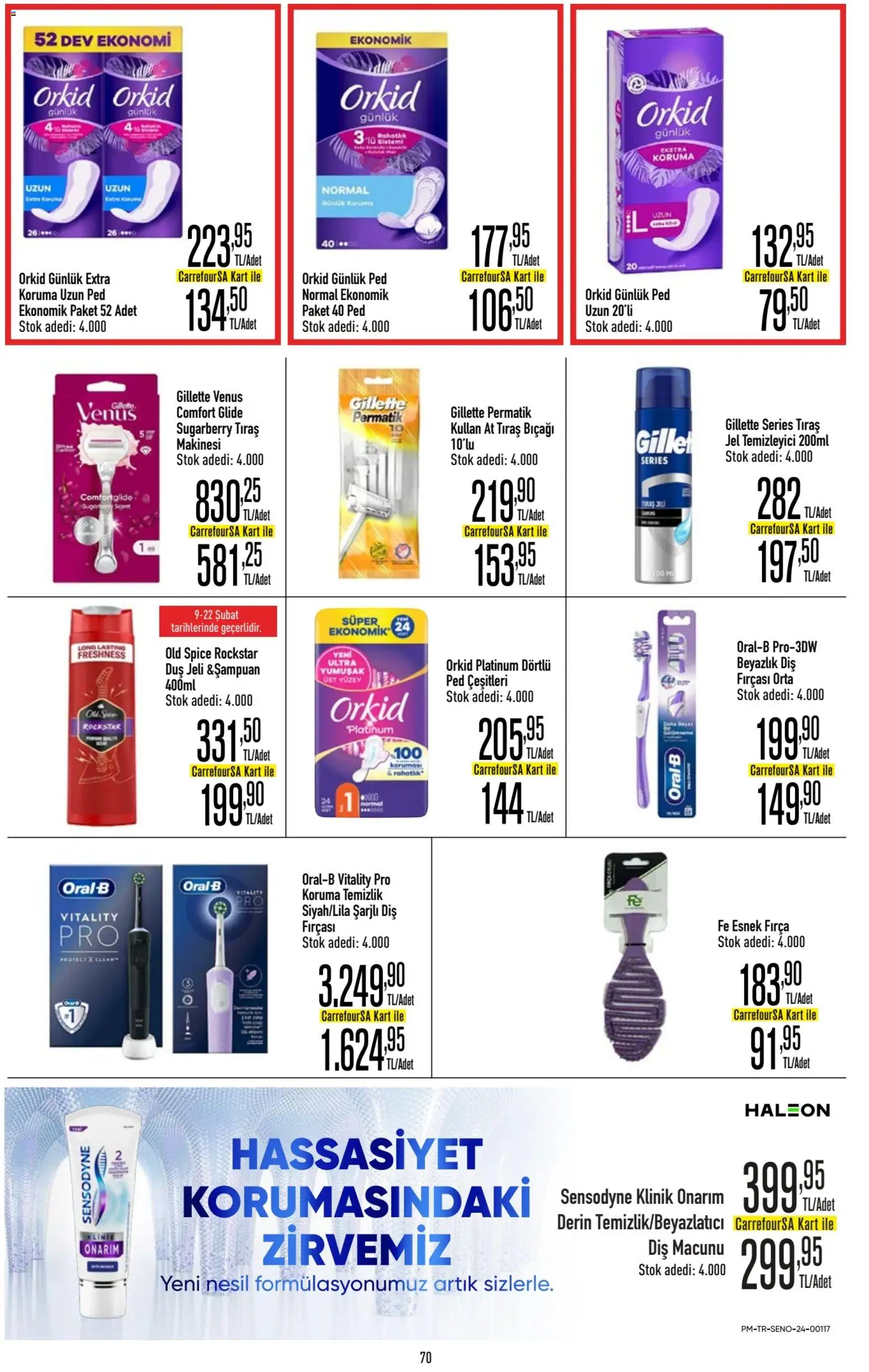 CarrefourSA Katalog - 09.02.2026 tarihinden itibaren geçerlidir | Sayfa: 69 | Ürünler: Duş, Fırça, Duş jeli, Diş macunu