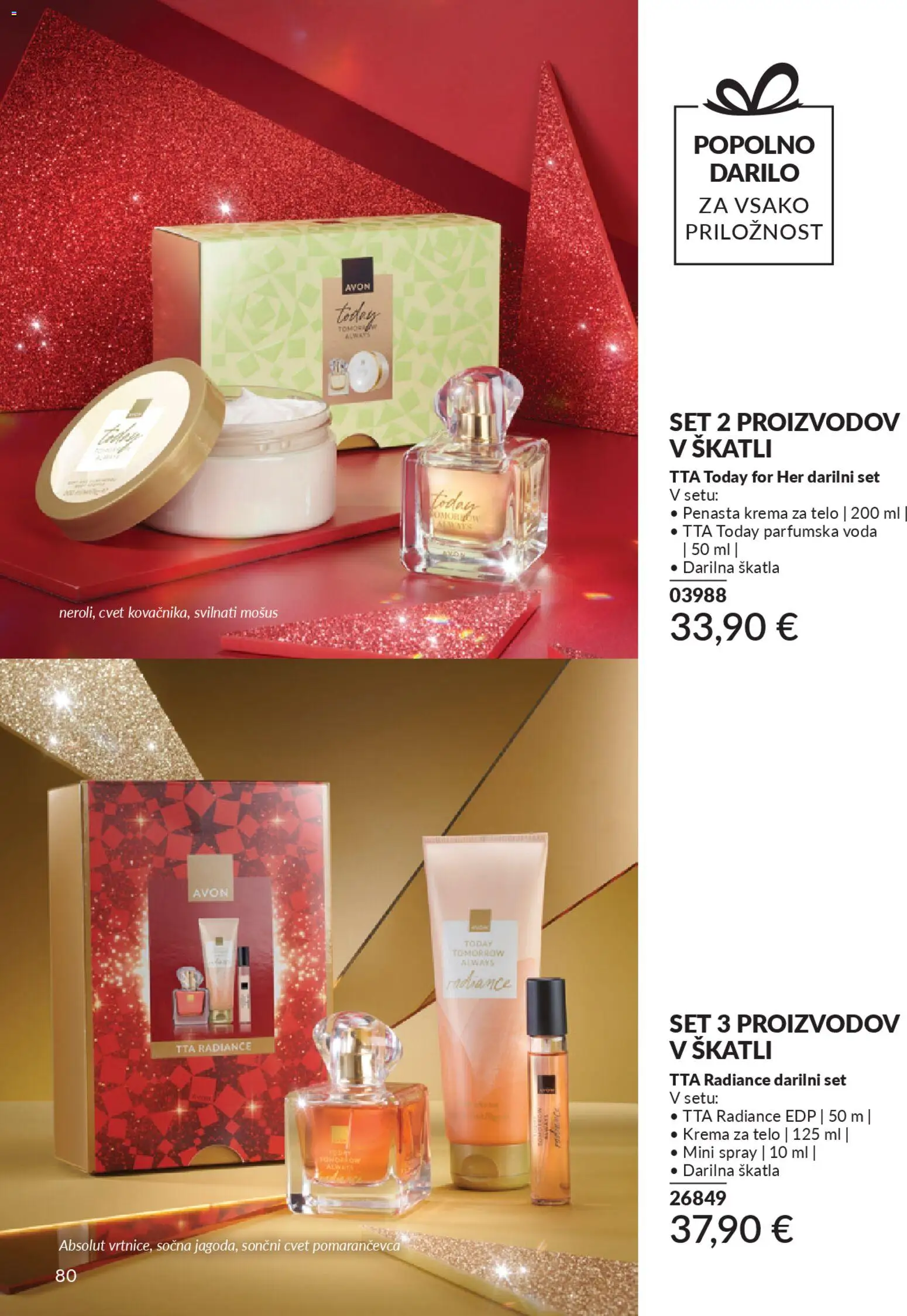 Novi Avon katalog ponudbe – veljaven od 29.12.2025 | Stran: 80 | Izdelki: Skatla, Krema, Voda, Parfumska voda