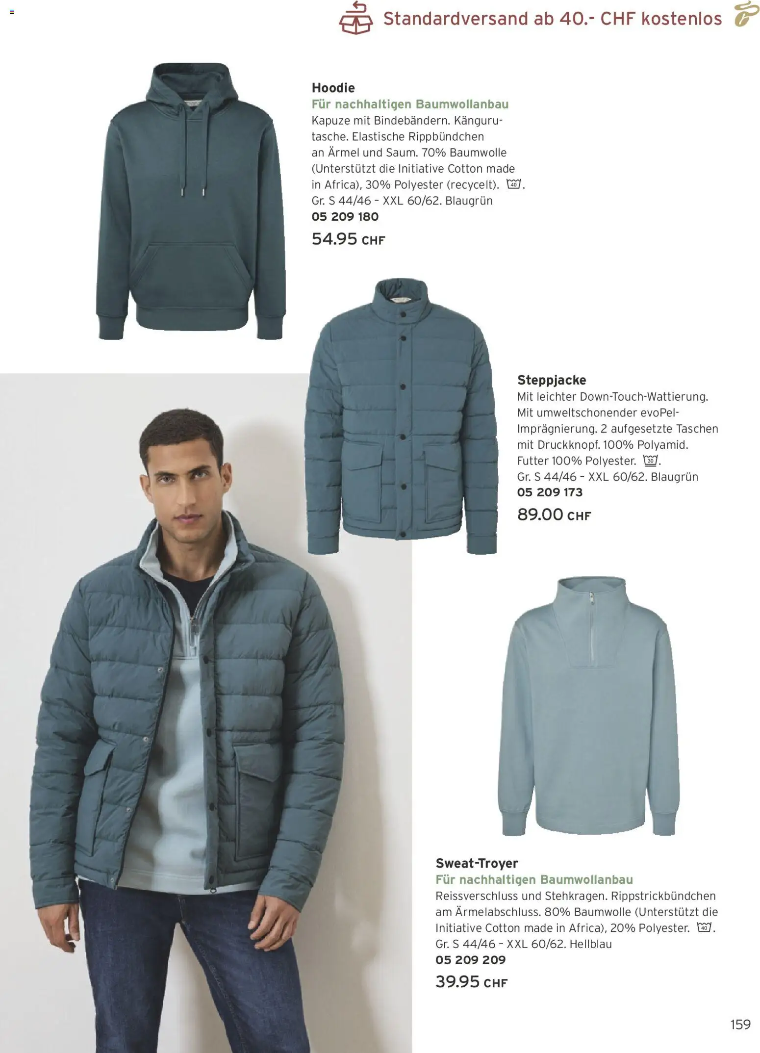 Tchibo Aktionen – gültig ab 01.11.2025 | Seite: 159 | Produkte: Hoodie, Steppjacke