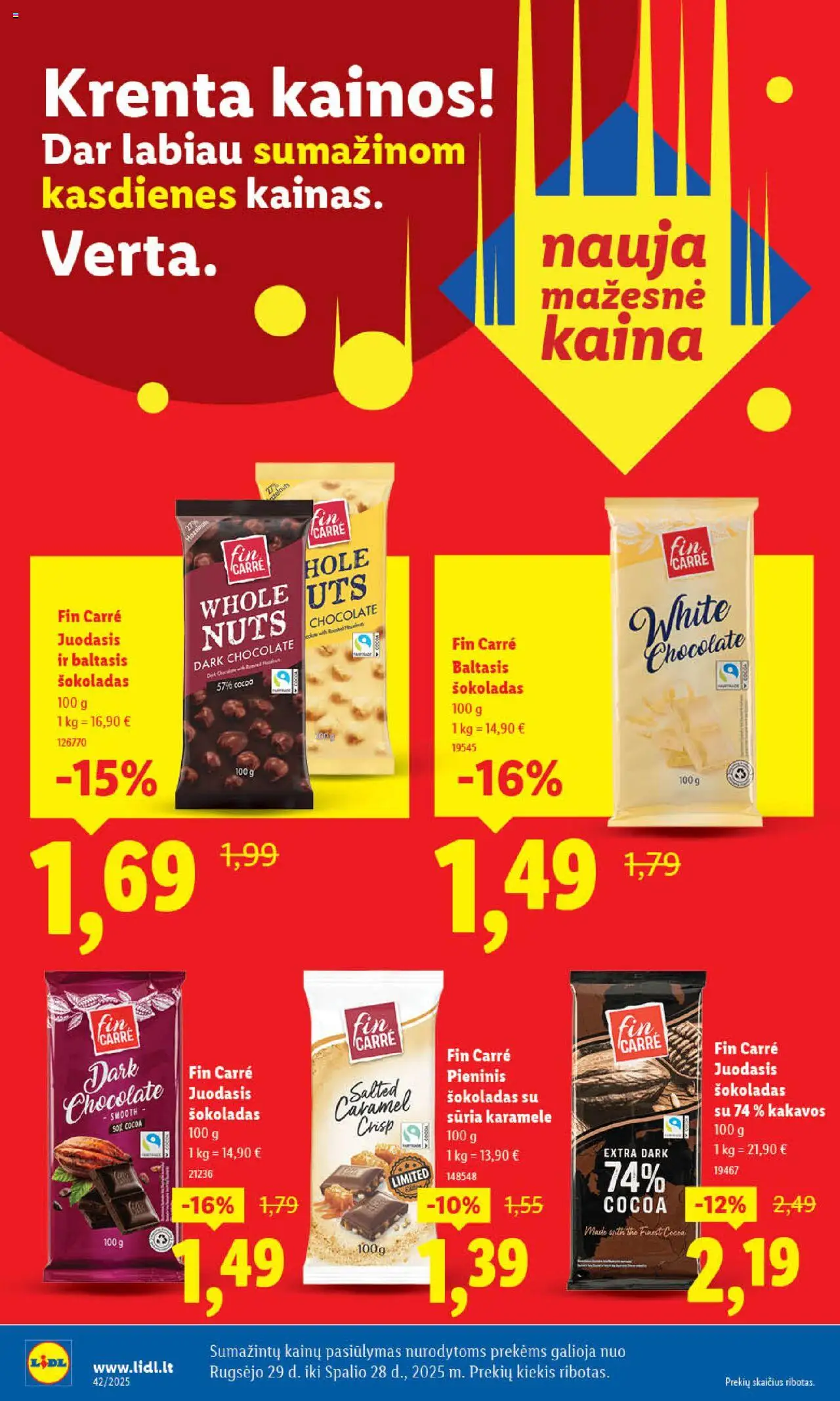 LIDL akcijos nuo 16.10.2025 | Puslapis: 6 | Prekių: Šokoladas